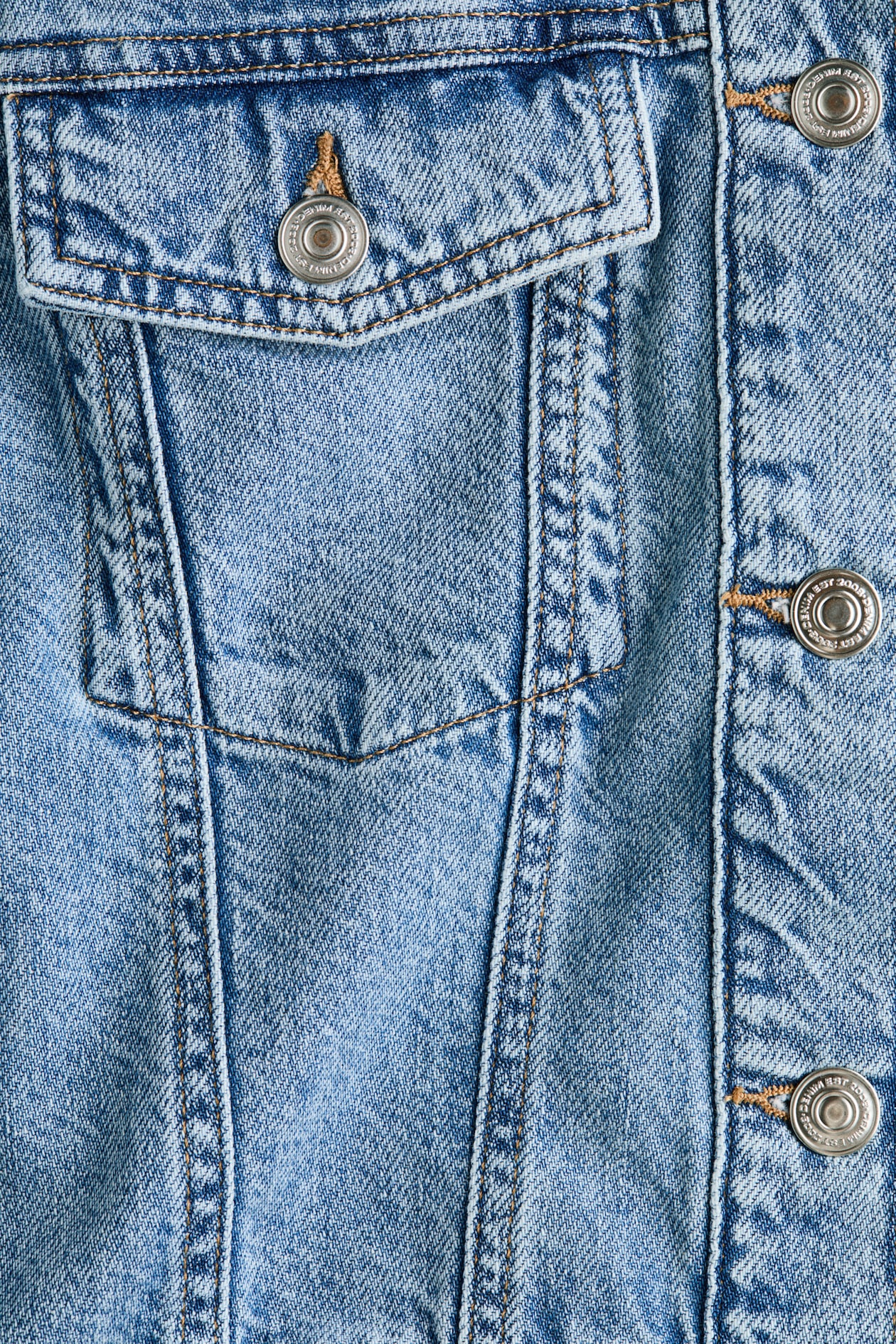 Denim Peplum Jacket - image 2
