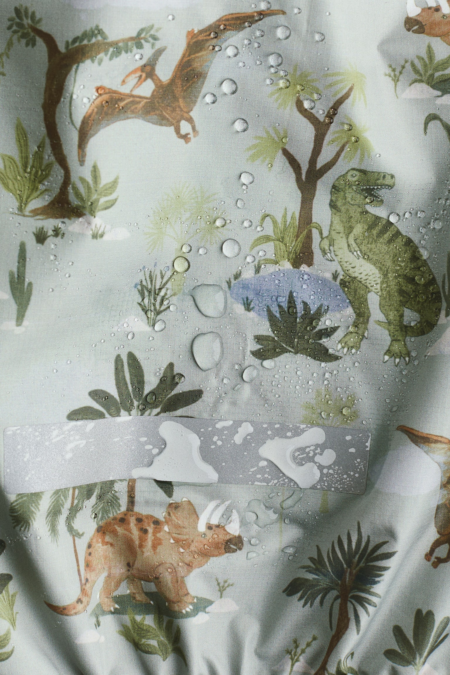 2.5-layer rain jacket - Light khaki green/Dinosaurs/Beige/Leopard print/Light dusty pink/Unicorns/Dusty blue/Dinosaurs/Peach pink/Spotted/Black/Dusty pink/Berries/Mole/Spotted - 2