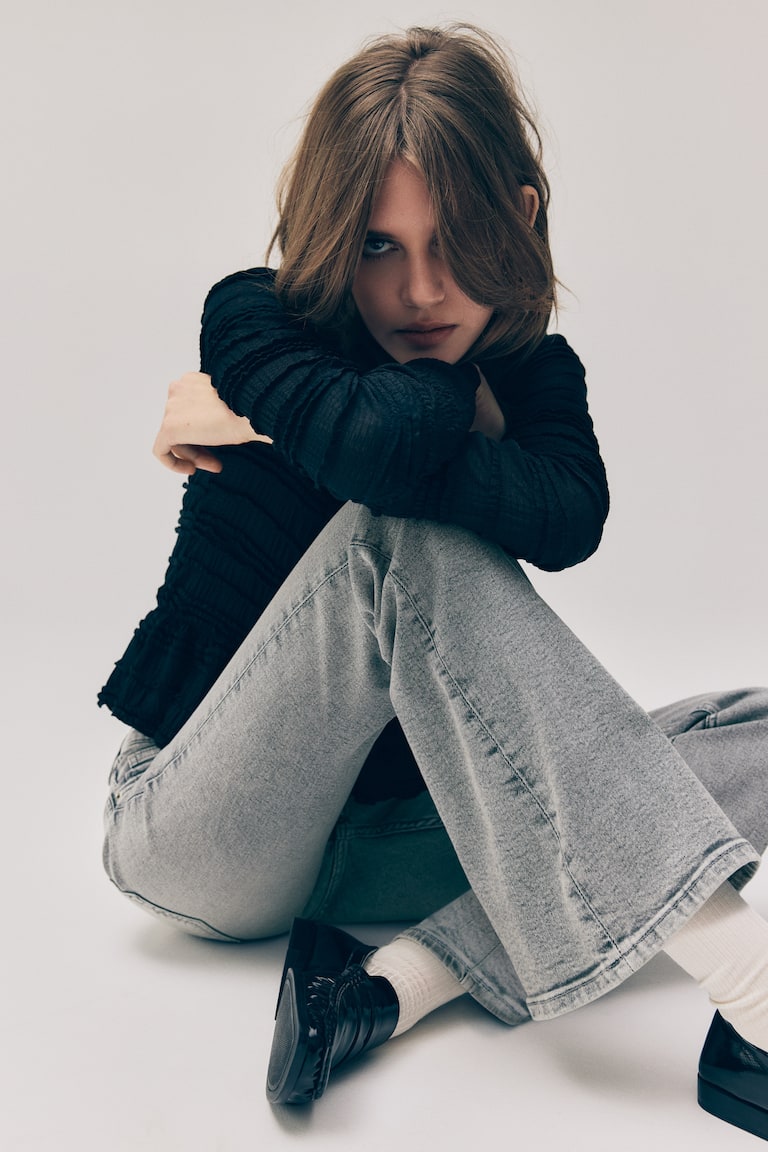 Flared Low Jeans