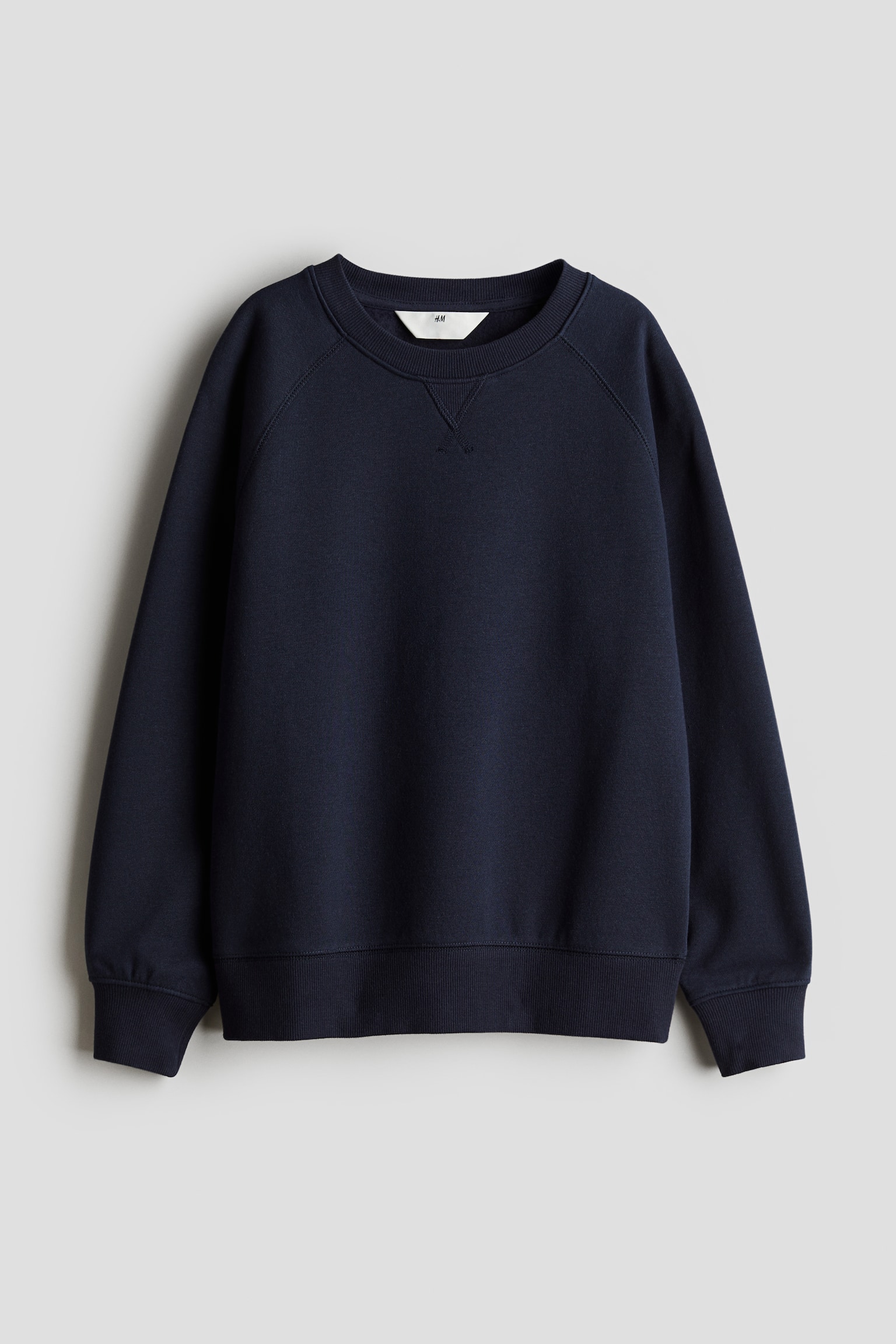 Crew-neck sweatshirt - Navy blue - 1