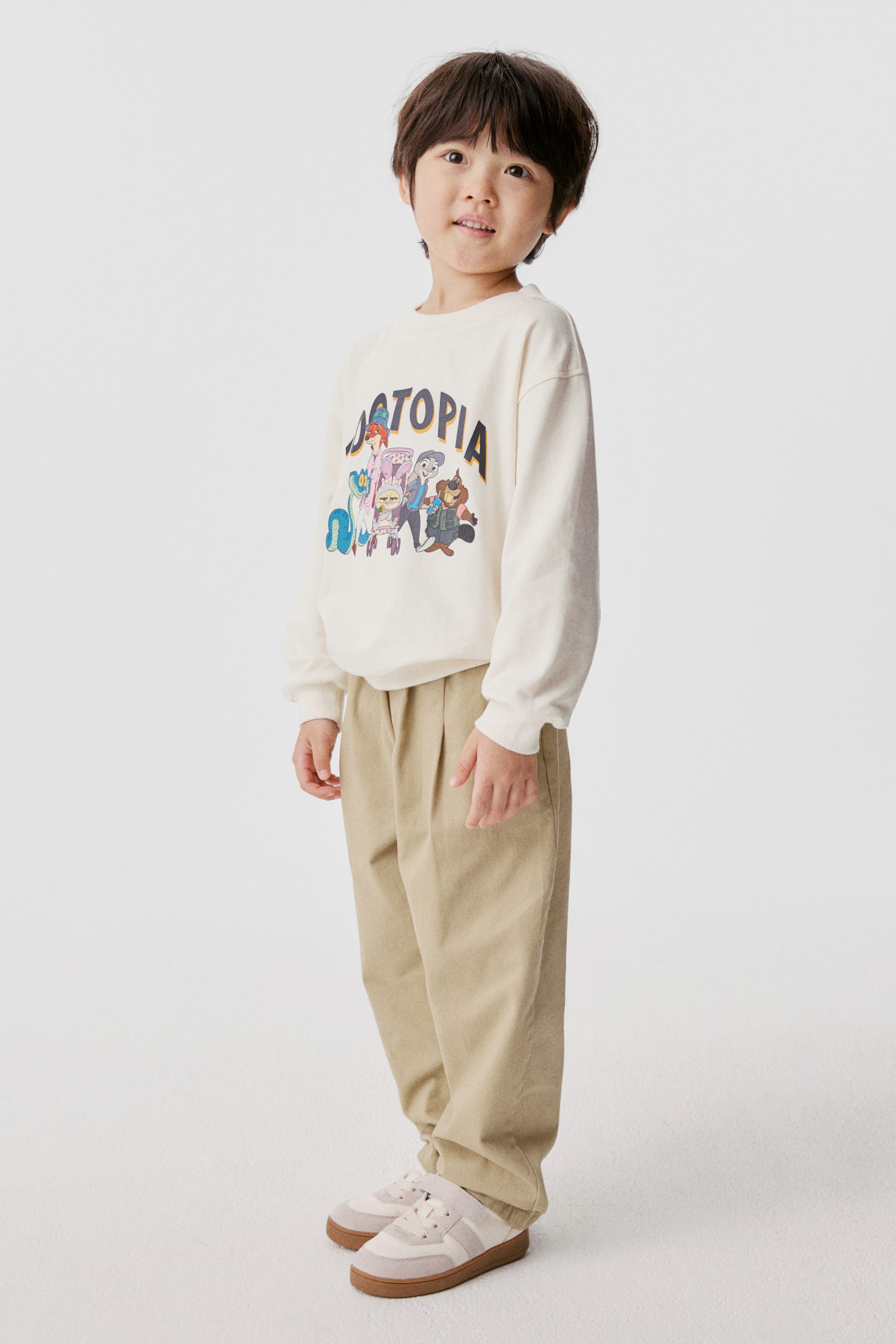 이미지 확대 보기: 프린트 스웨트셔츠 - 화이트/주토피아 | H&M KR 3