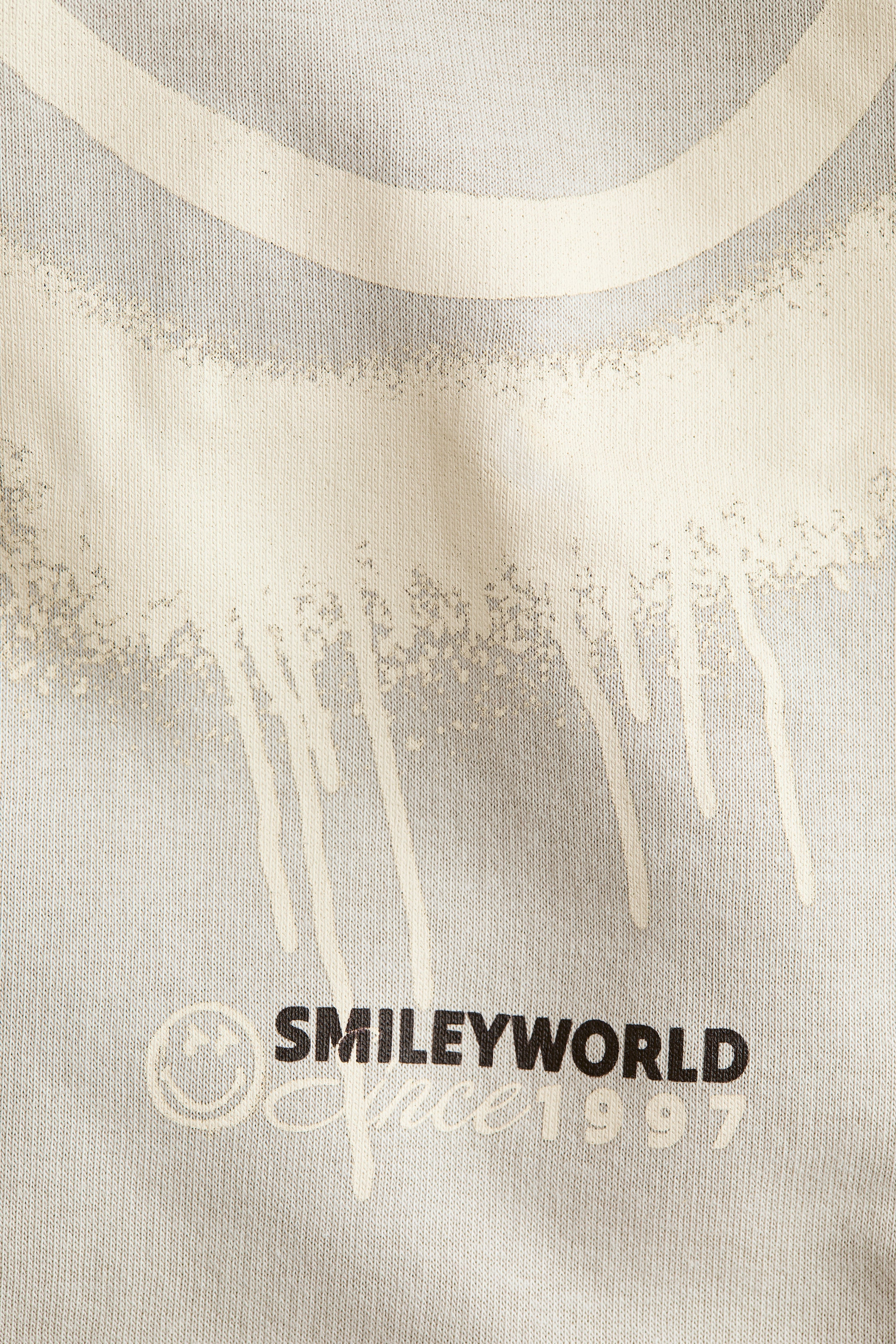 Visa större bild: Huvtröja med tryckta motiv - Beige/SmileyWorld® - BARN | H&M FI 2