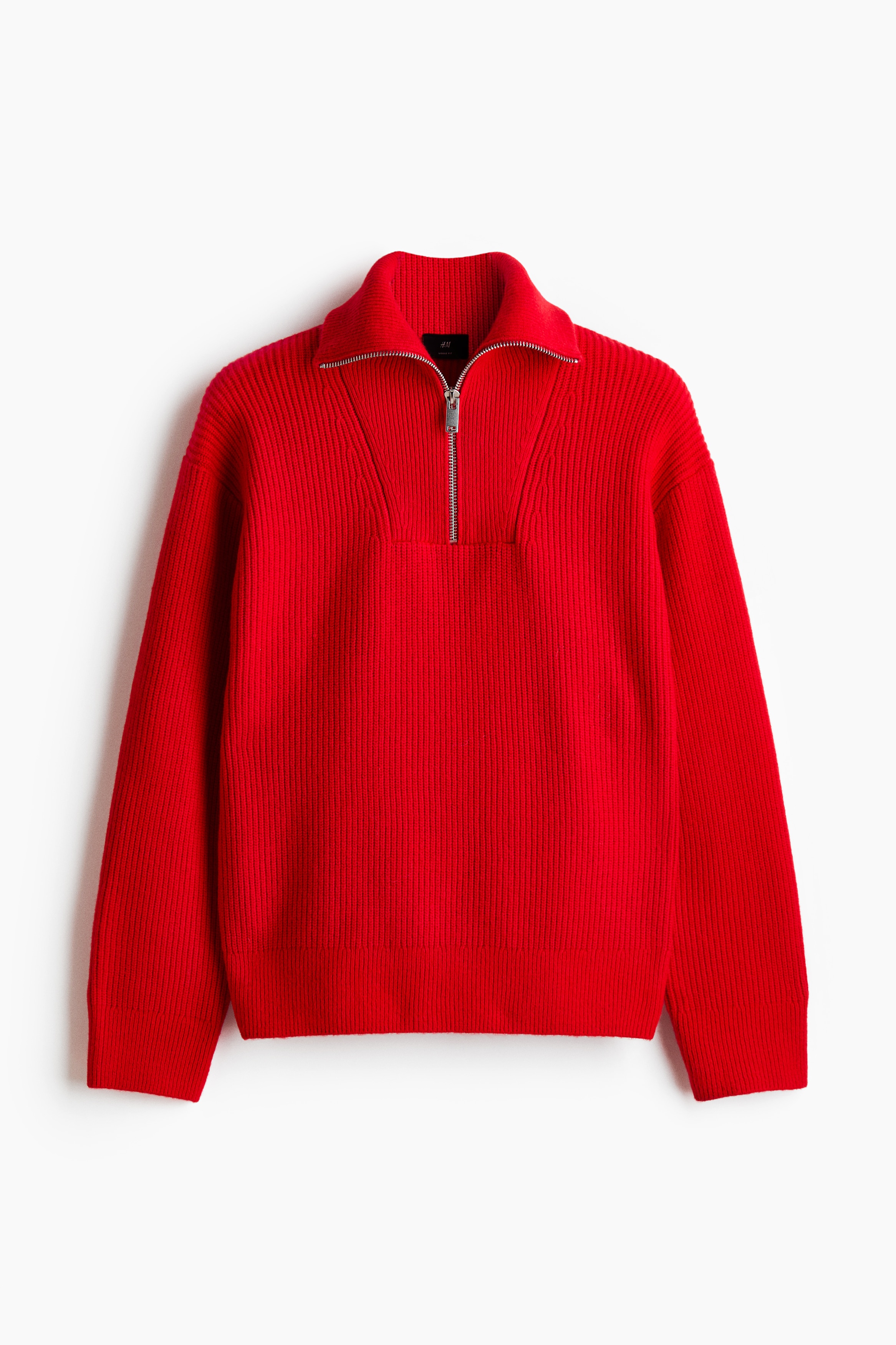 Loose Fit Zip-top jumper - Red