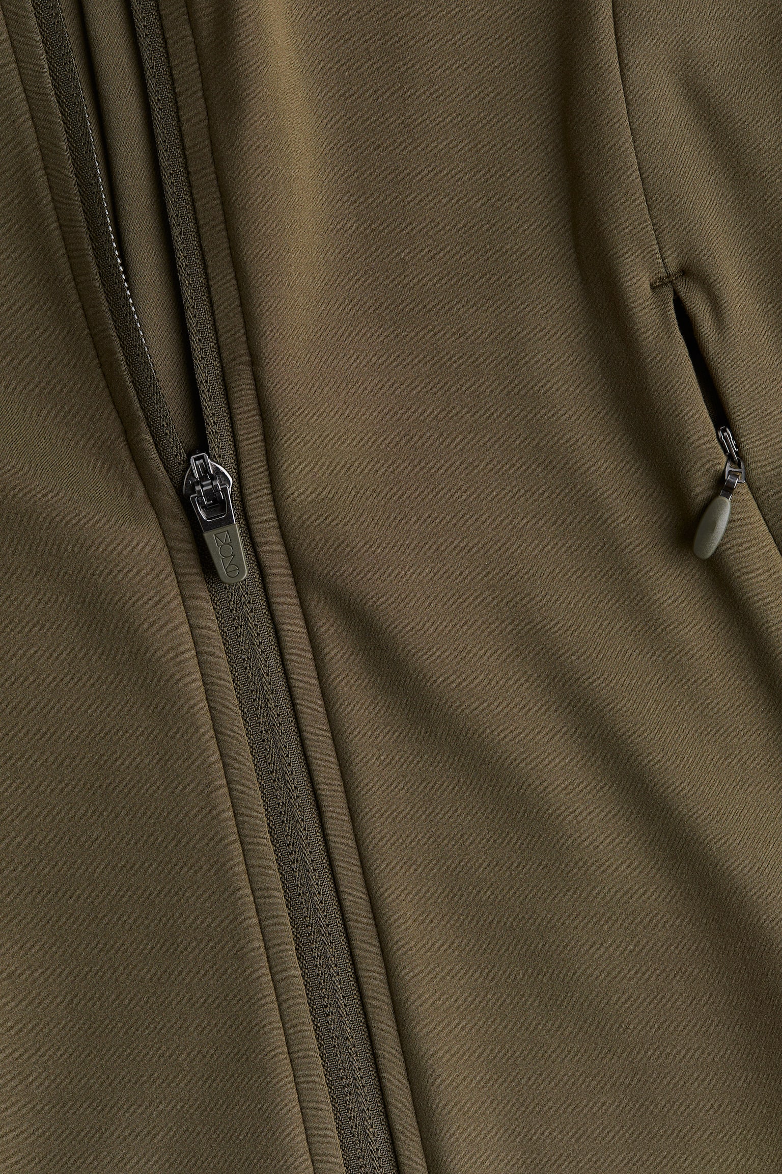 Zip-through sports jacket in SoftMove™ - Dark khaki green - 8