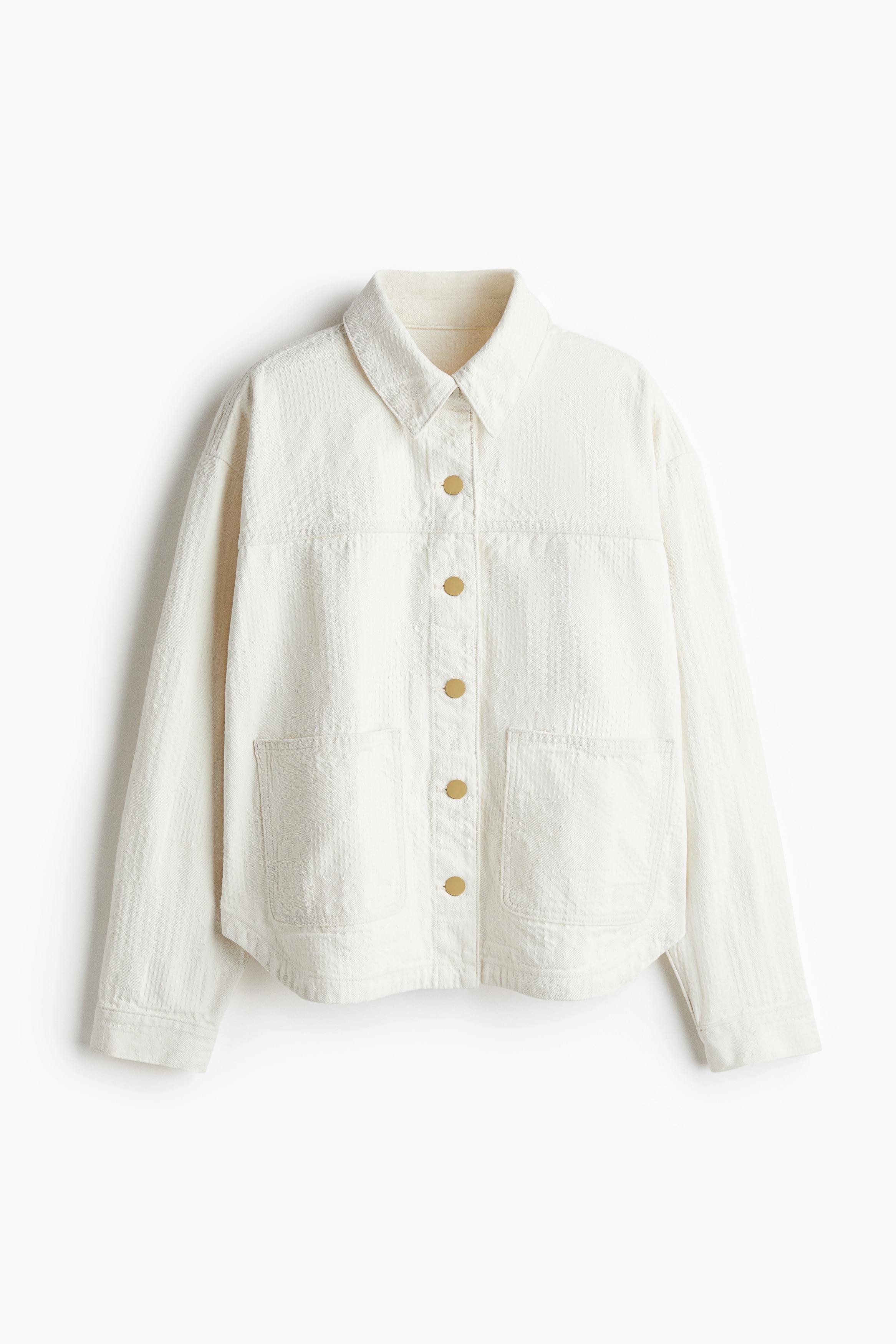 Overshirt aus Twill - Weiß