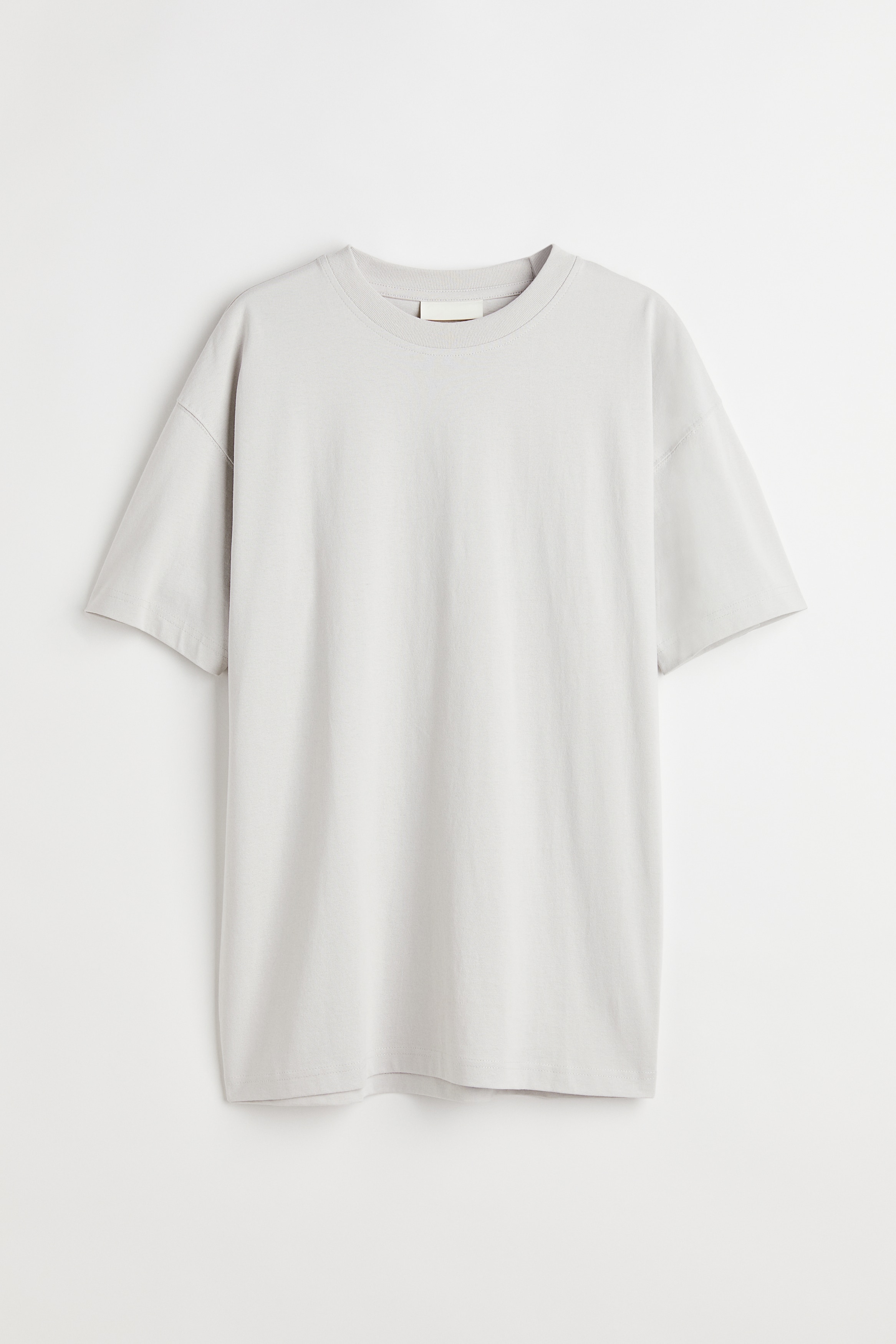 Oversized Fit Cotton T-shirt - Round Neck - Short sleeve - Light 