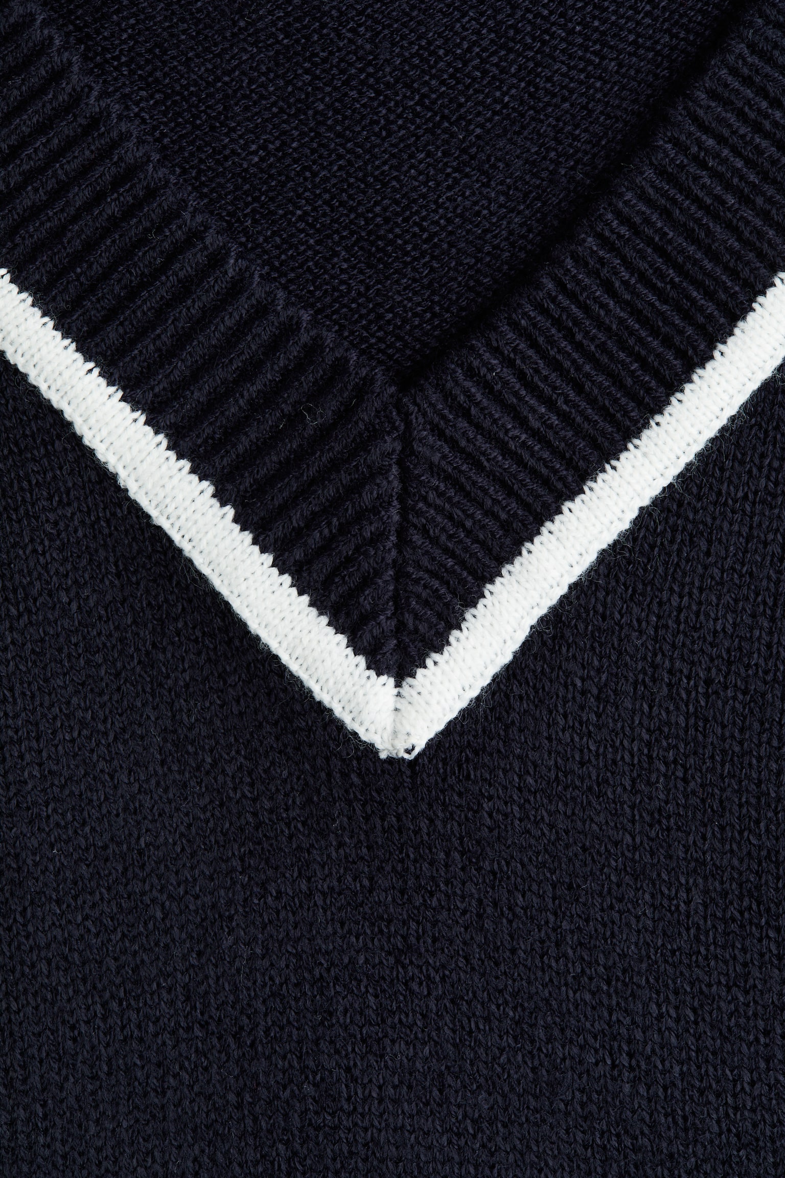 Женский жилет H&M Sweater Vest, цвет: Тёмно-синий — фото 2