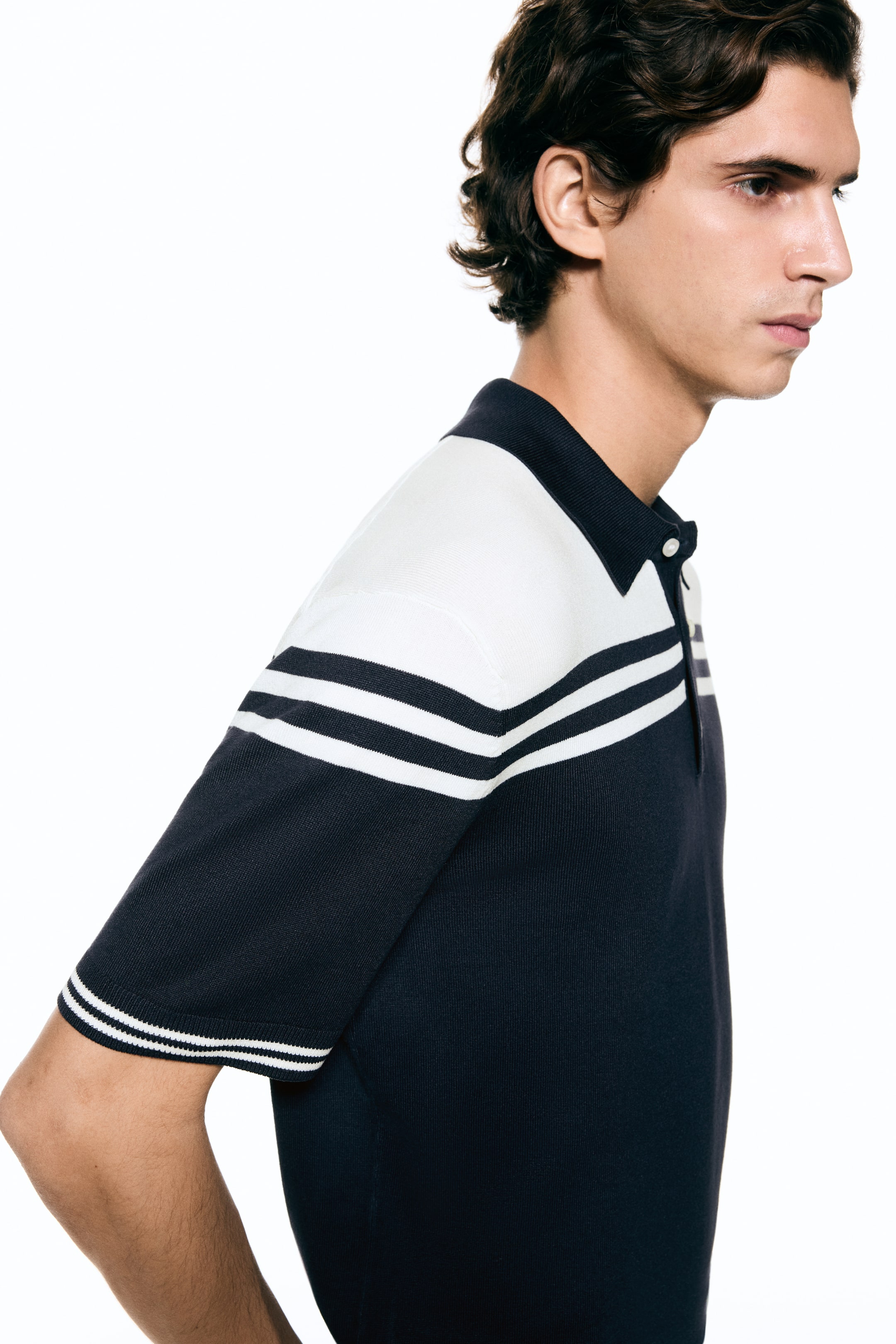 View larger image: Regular Fit Polo shirt - Dark blue - Men | H&M IN 3