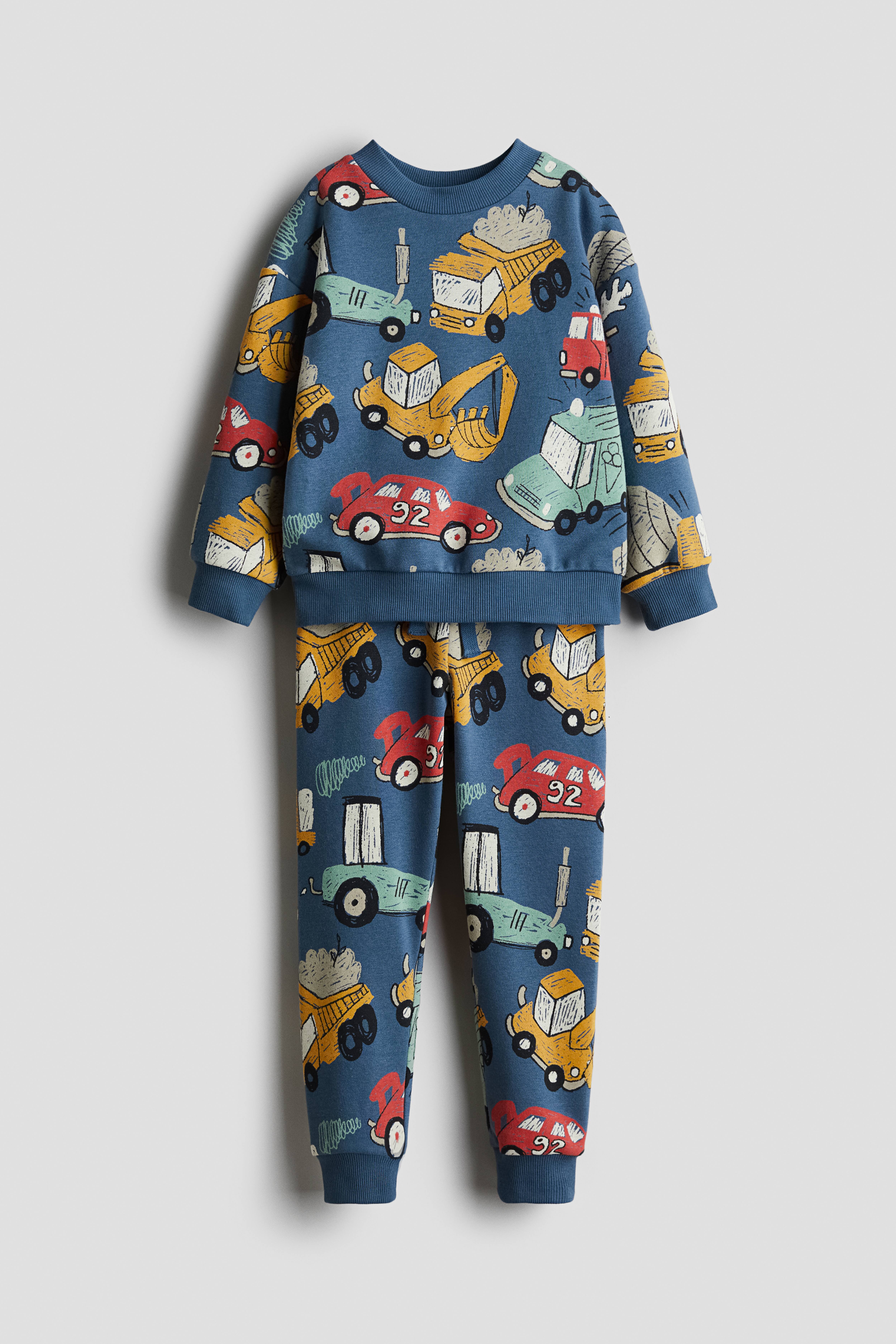 2 piece Sweatsuit Dusty blue vehicles Kids H M CA