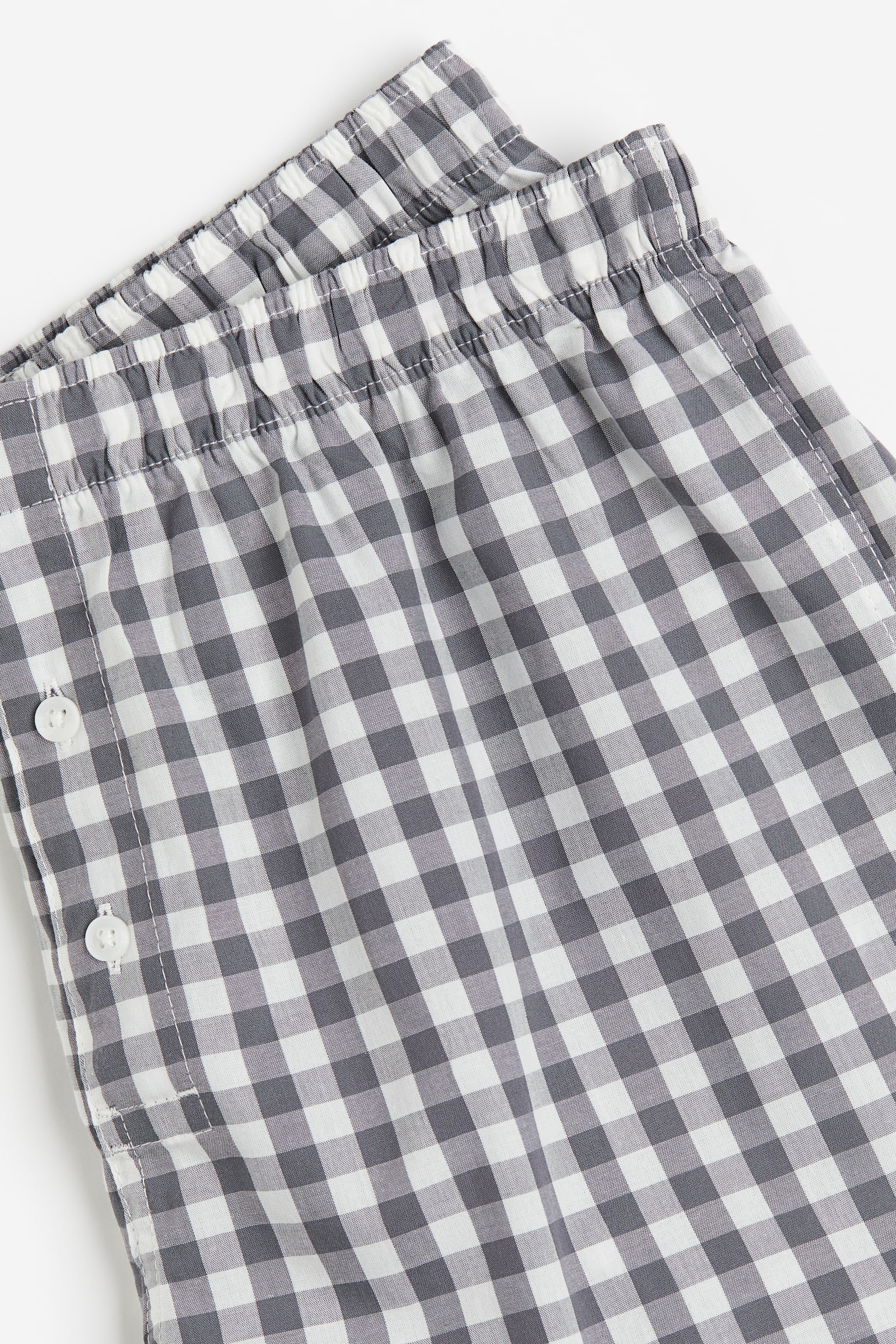 5-pack Woven Cotton Boxer Shorts - Grey/White check/Dark grey/Black/Blue/Check/Dark grey/Check/Light blue/Dark blue/Green/Check/Black/Stripe/Light blue/Stripe/Light green/Dark green/Navy blue/Check/Light blue/Dark blue/Dark grey/Grey/Stripe/Black/Check/Beige/Check/Blue/Check/Dark green/Check/Light beige/Pattern/Greige/Check/Light blue/Stripe/Blue/Check/Dark grey/Check - 4