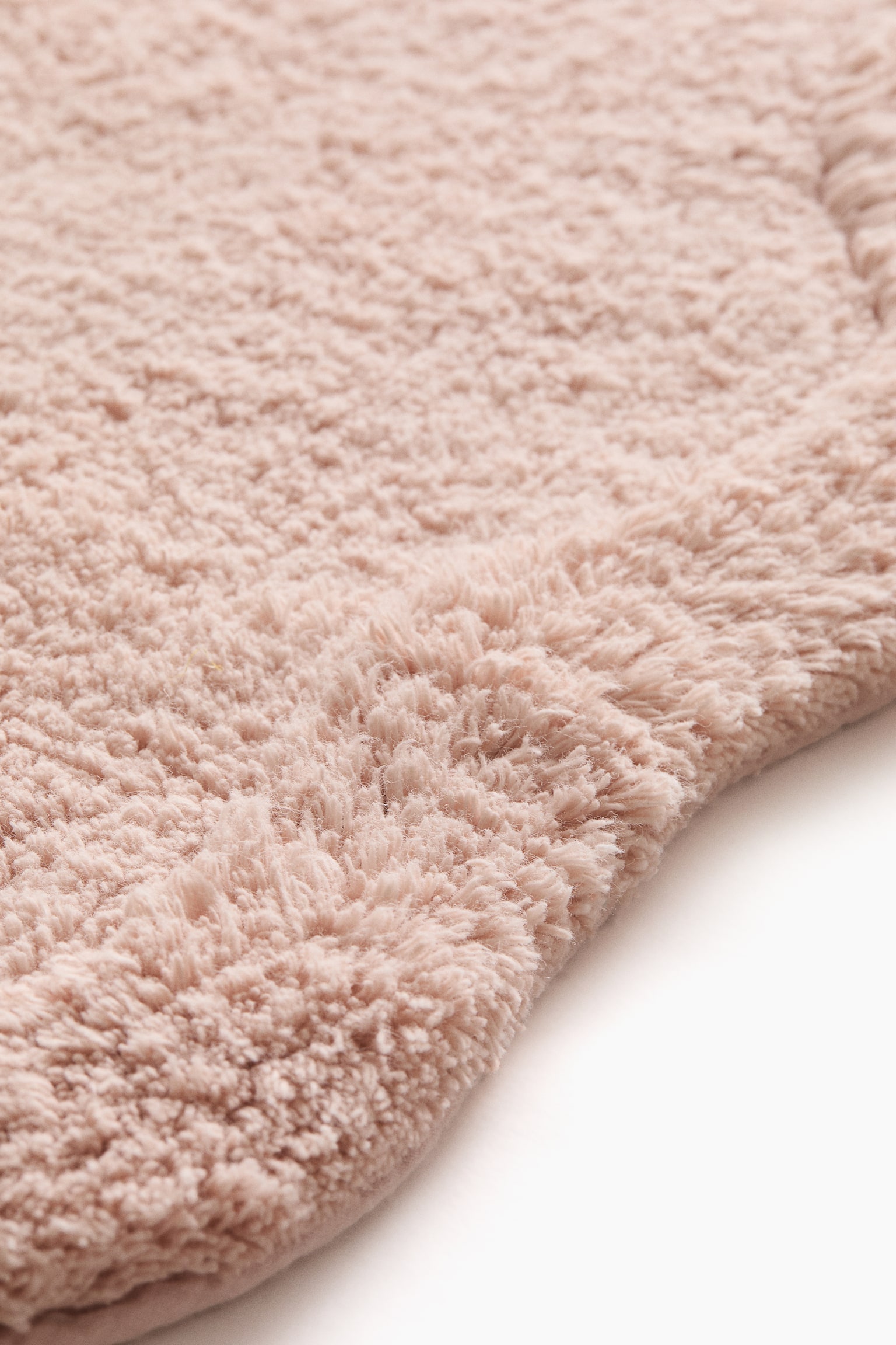 Tufted cotton bath mat - Powder pink/Greige/White - 4