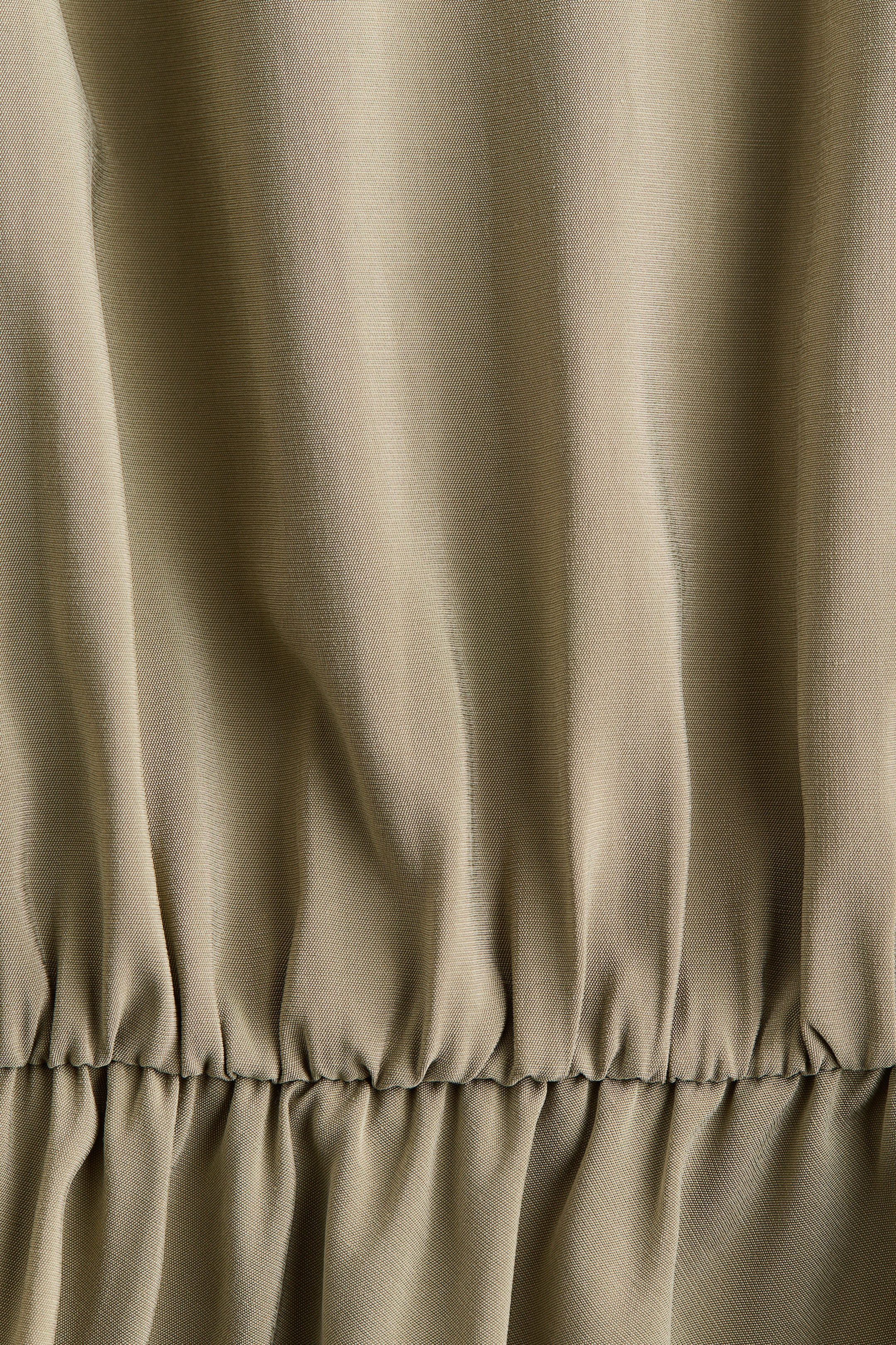 Button-Detail Dress with Flared Skirt