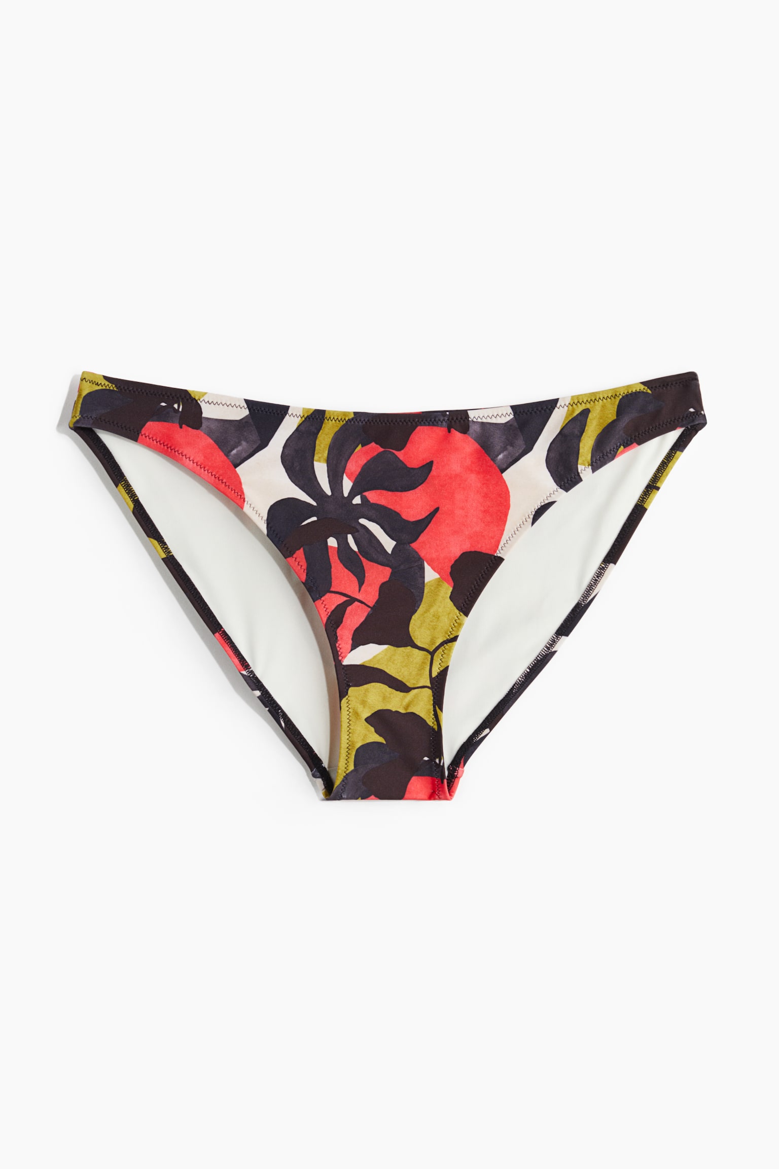 Bikini Bottoms - Black/Pattern/Black/Burgundy - 2