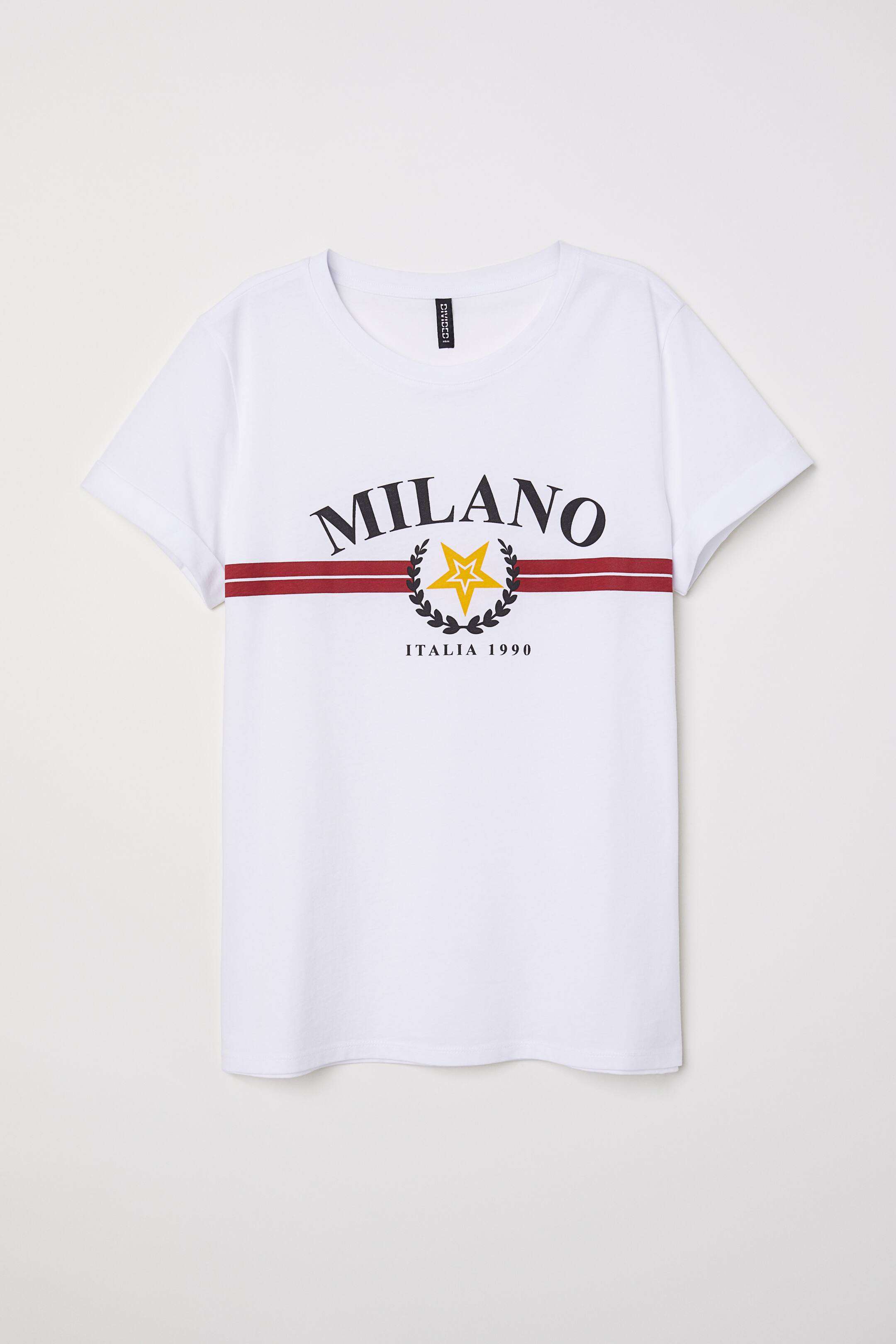 View larger image: T-shirt with a motif - White/Milano - Ladies | H&M 1