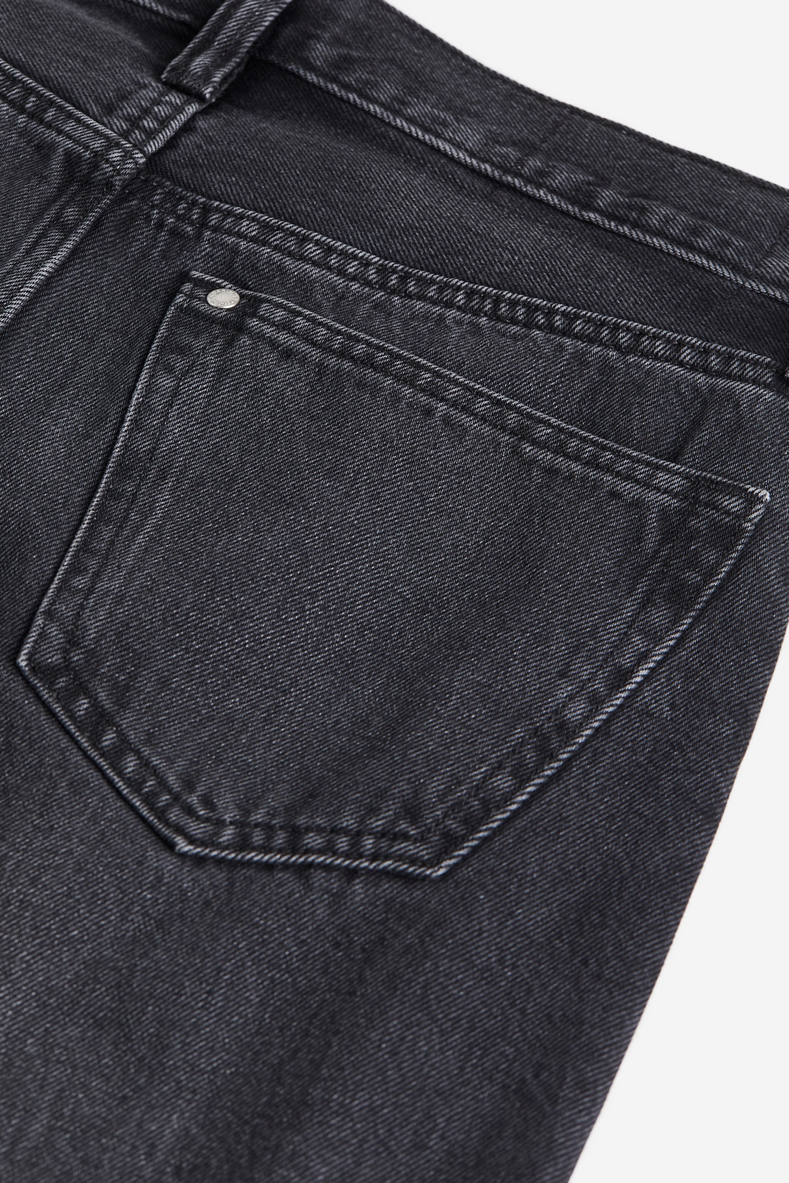 Straight Regular Jeans - Denim black/Light denim blue - 7