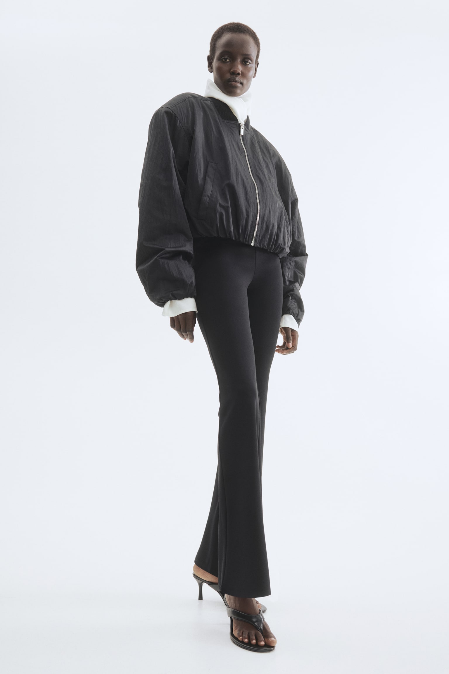 Flared leggings - Black - 2