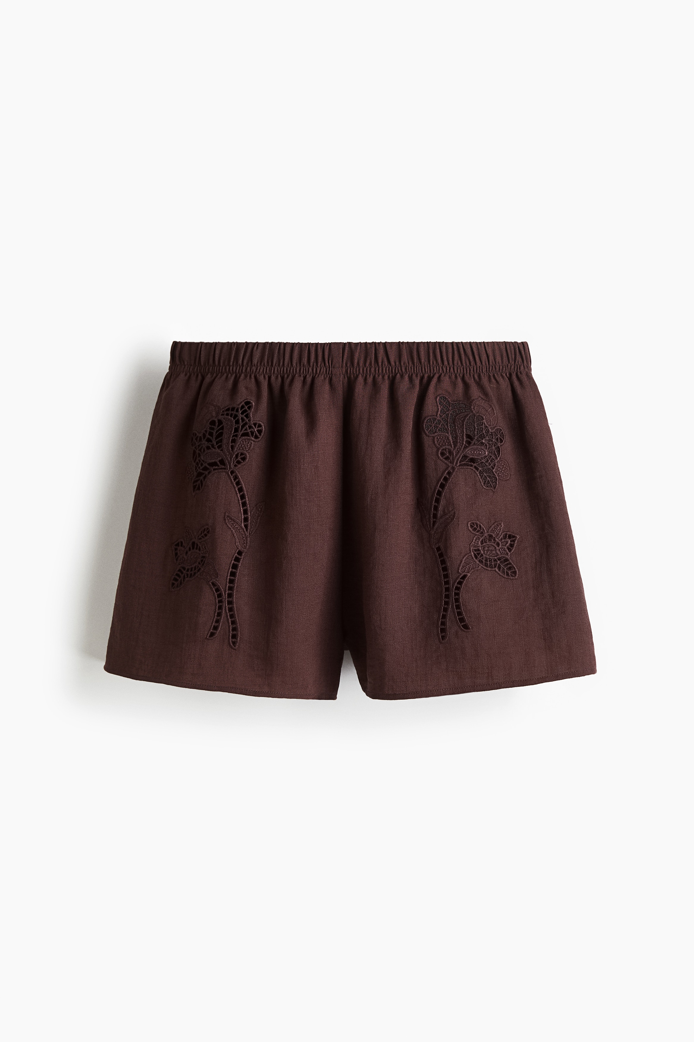Shorts i engelsk blonde - Mørk brun/Lys gul/Sort