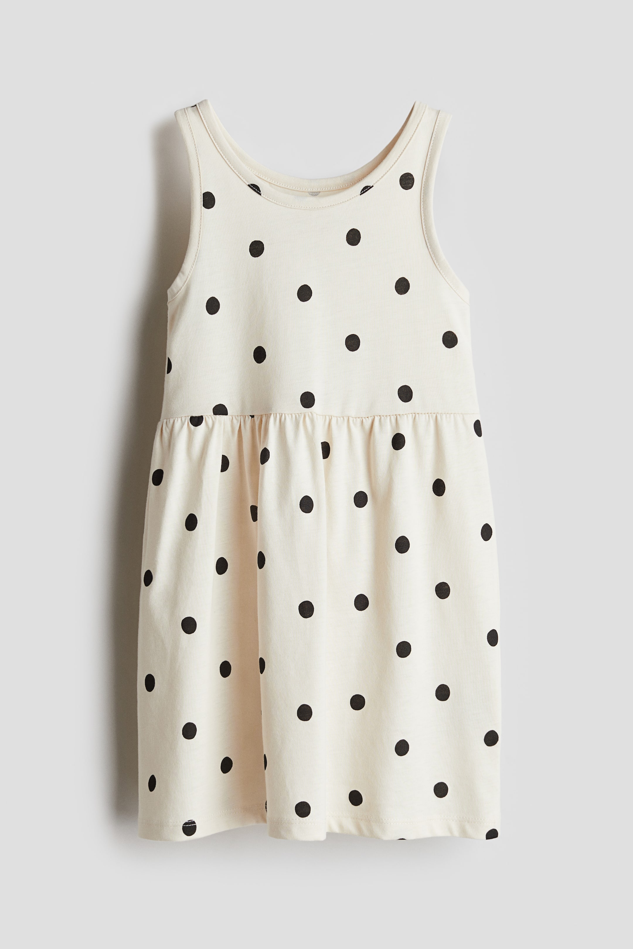 Xem ảnh lớn hơn: Váy jersey hoa văn - Màu trắng/Chấm bi - Kids | H&M VN 1