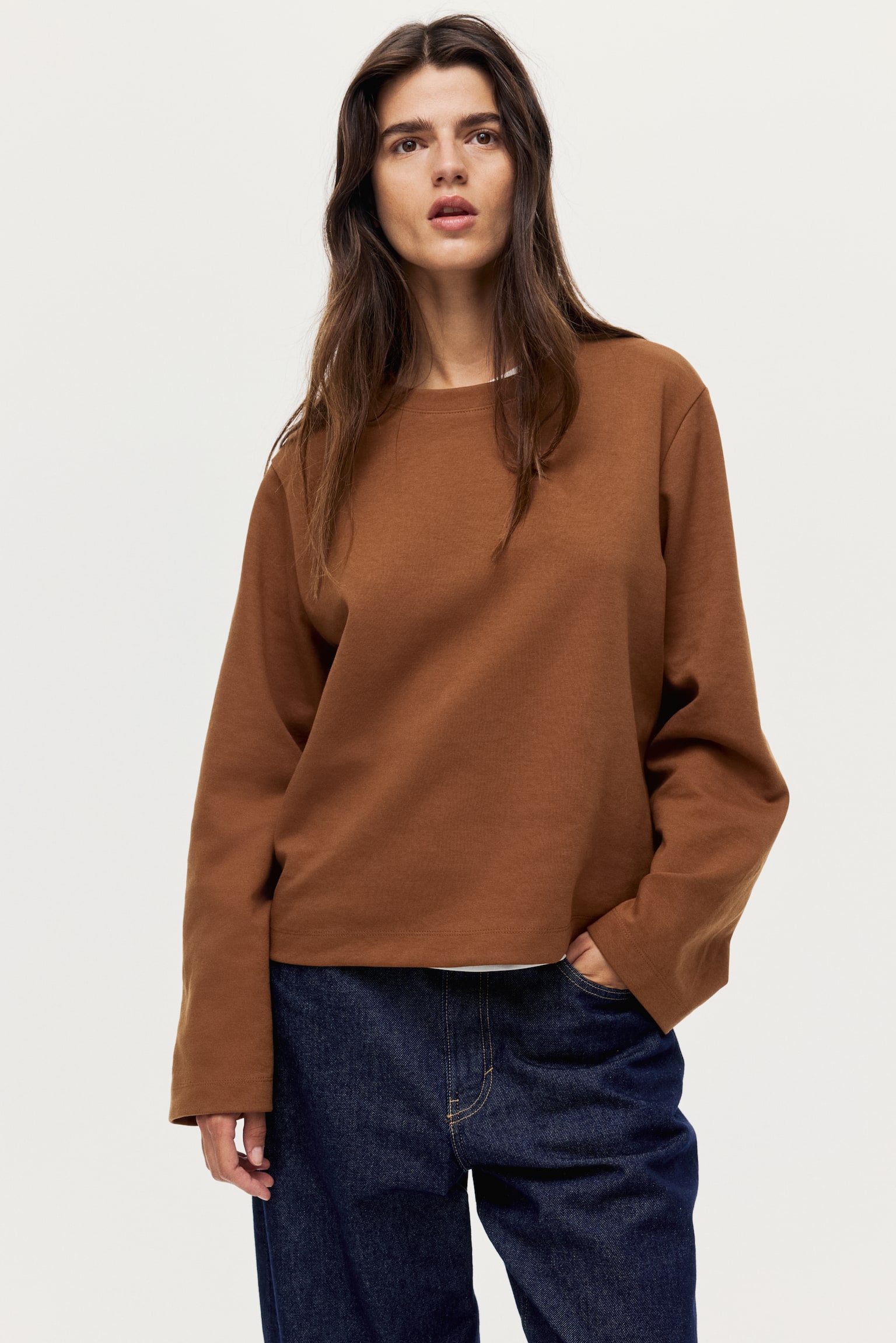 Interlock top - Brown/Black/White - 5