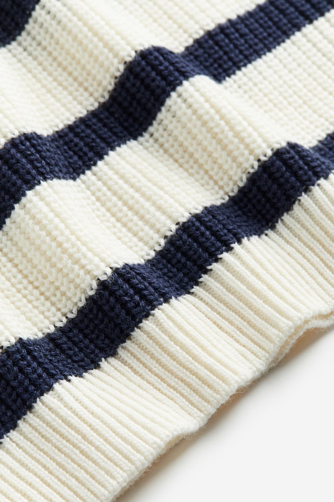 Textured-knit jumper - White/Black striped/Natural white/Spotted/Natural white/Spotted/Black/Striped/dc - 3