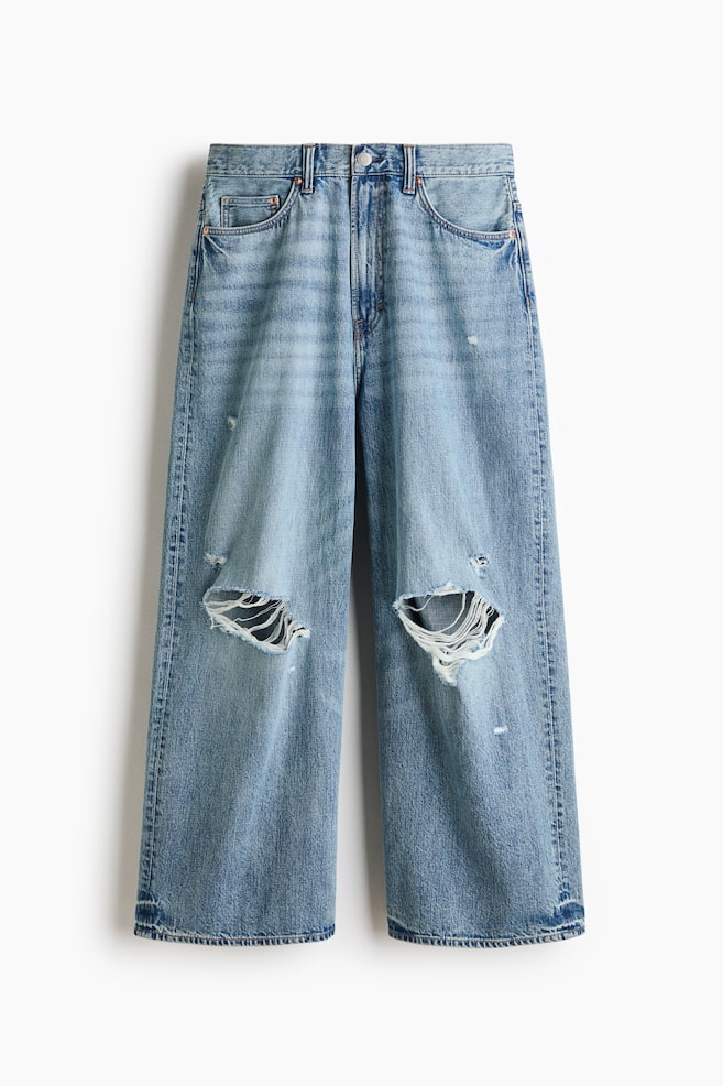 Ultra-Baggy Jeans - Light denim blue - 1