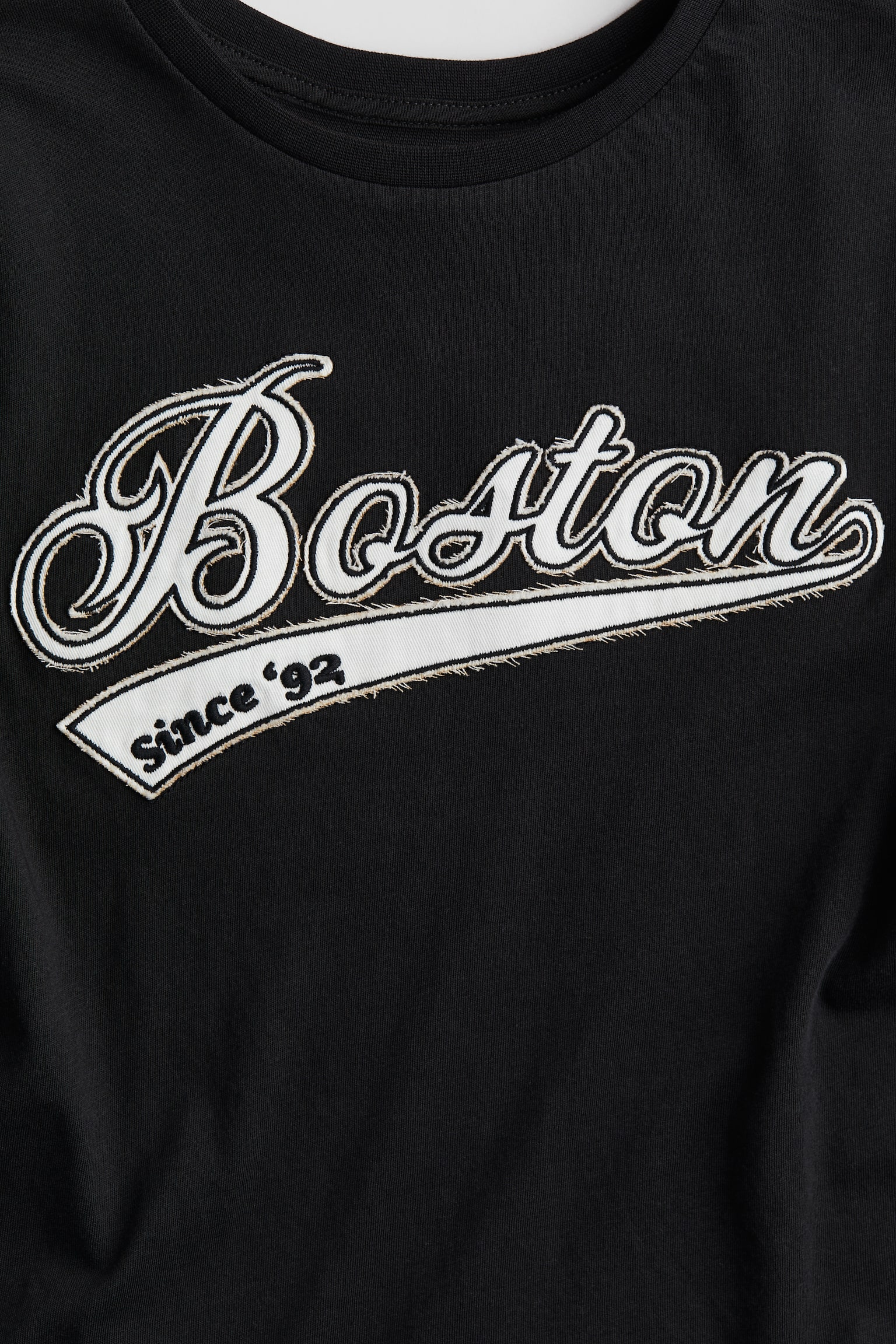 Text-motif T-shirt - Black/Boston/White/College NYC - 2