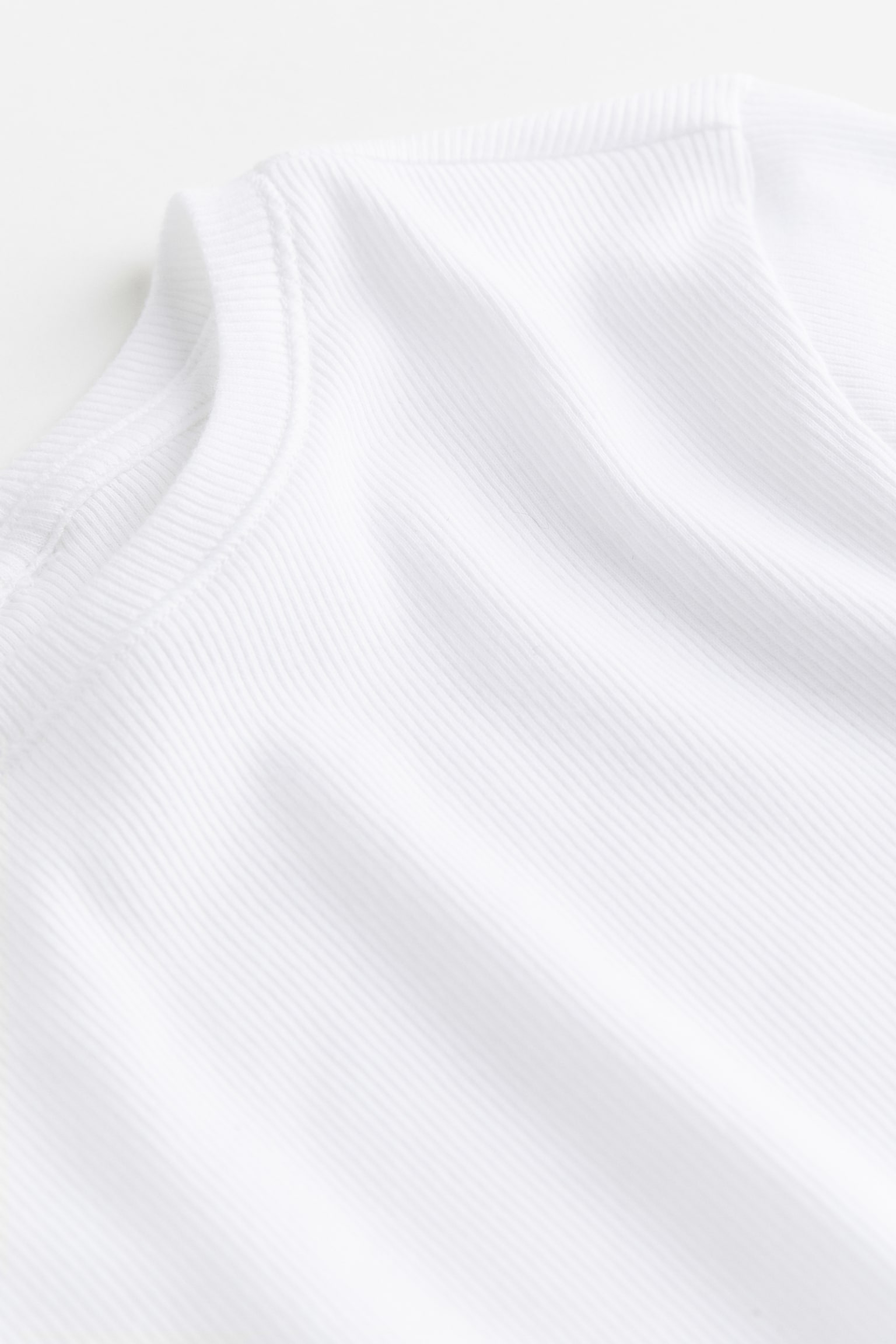 T-shirt ajusté - Blanc/Noir/Light greige/Grège clair/Gris clair/rayé/Gris clair chiné/Gris foncé - 3