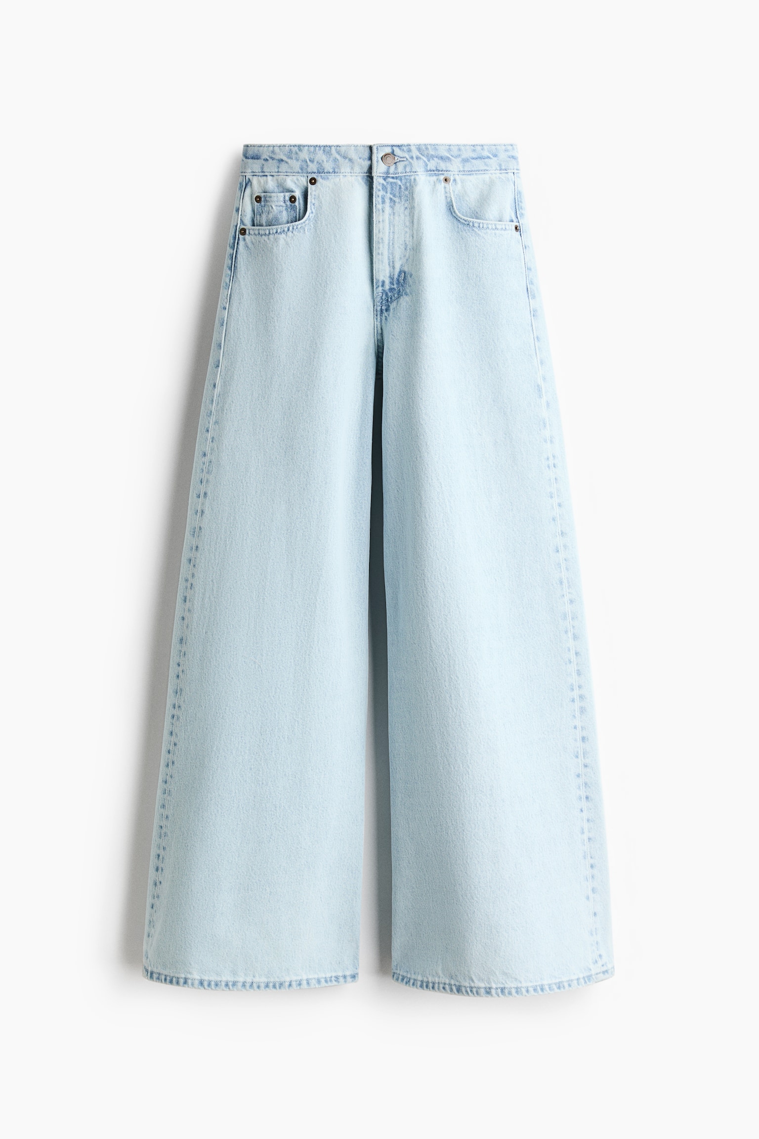 Super Wide High Waist Jeans - Licht denimblauw - 2