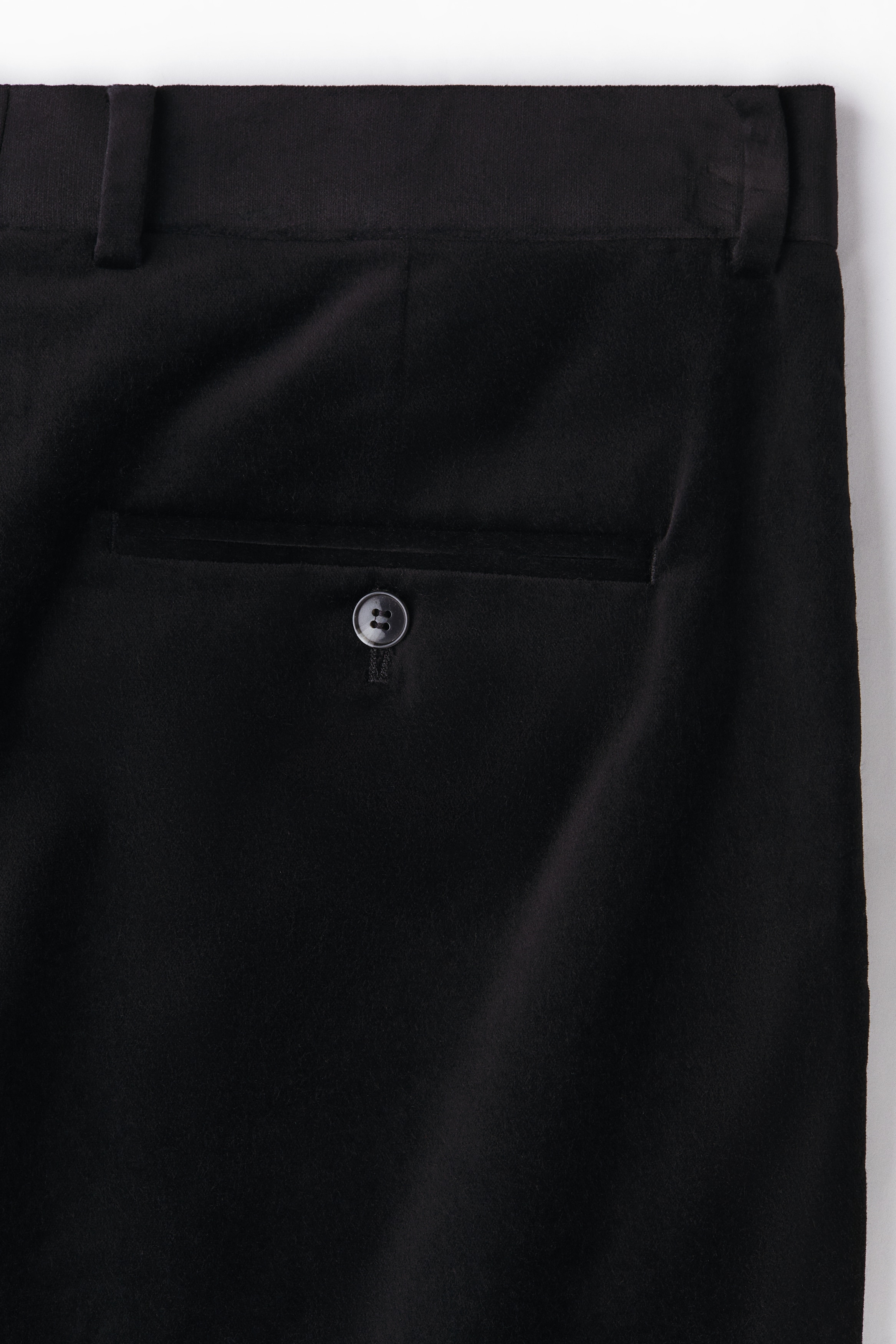 princess polly baby blue dress Men's Black Regular-Fit Velvet Suit Pants