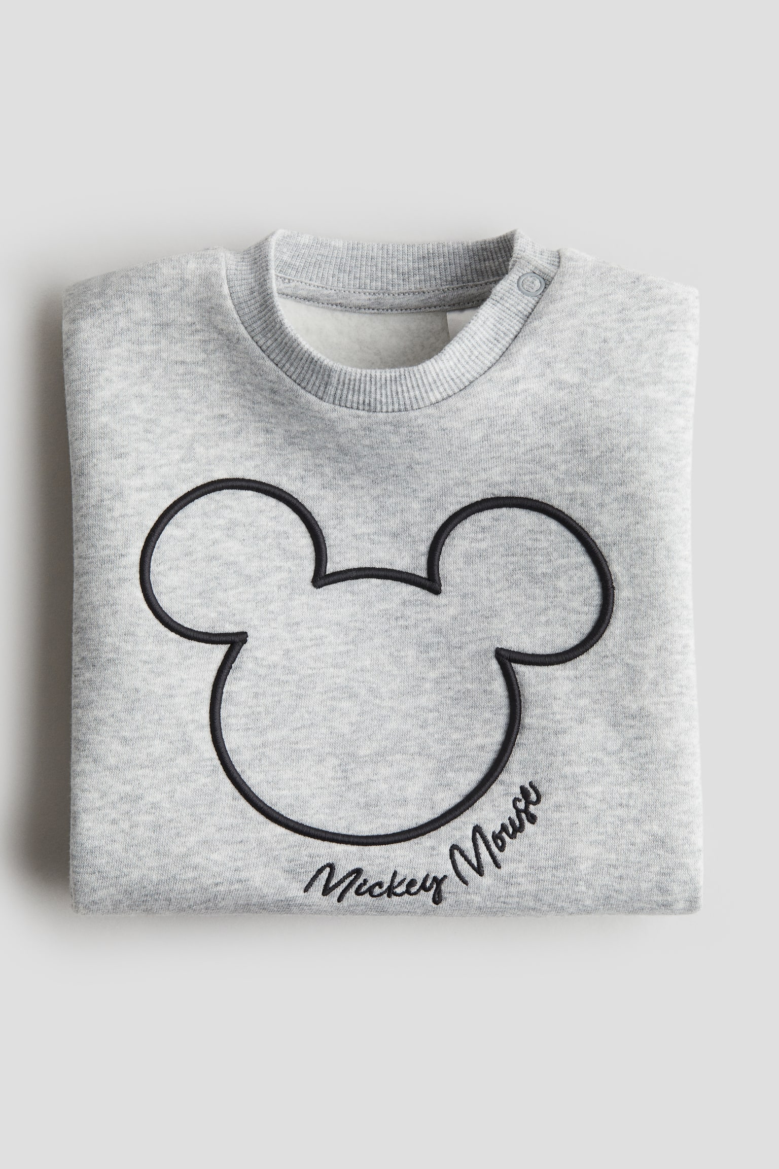 Crew-neck sweatshirt - Light grey marl/Mickey Mouse/White/Mickey Mouse/Beige/Snoopy/White/Miffy - 4