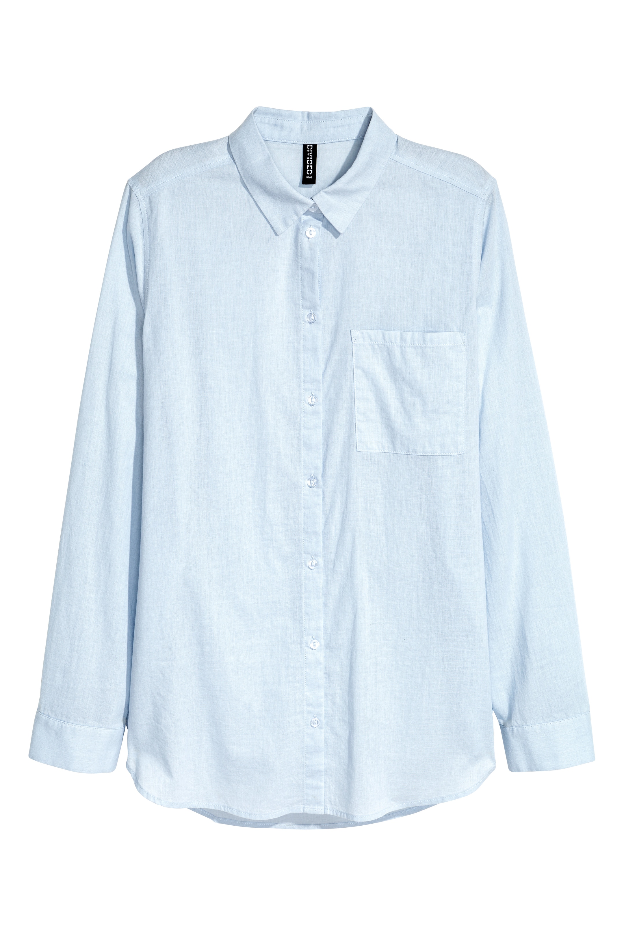 View larger image: Cotton shirt - Light blue - Ladies | H&M GB 1