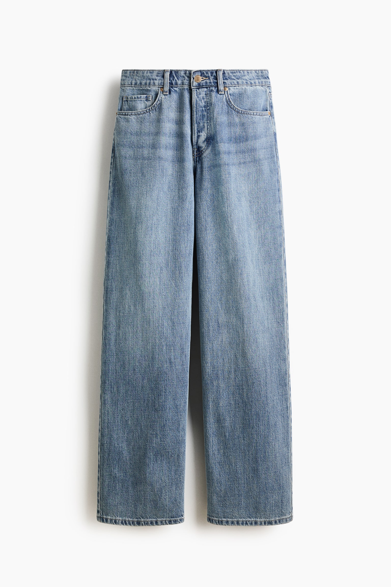 Wide Regular Waist Jeans - Bleu denim clair - 2