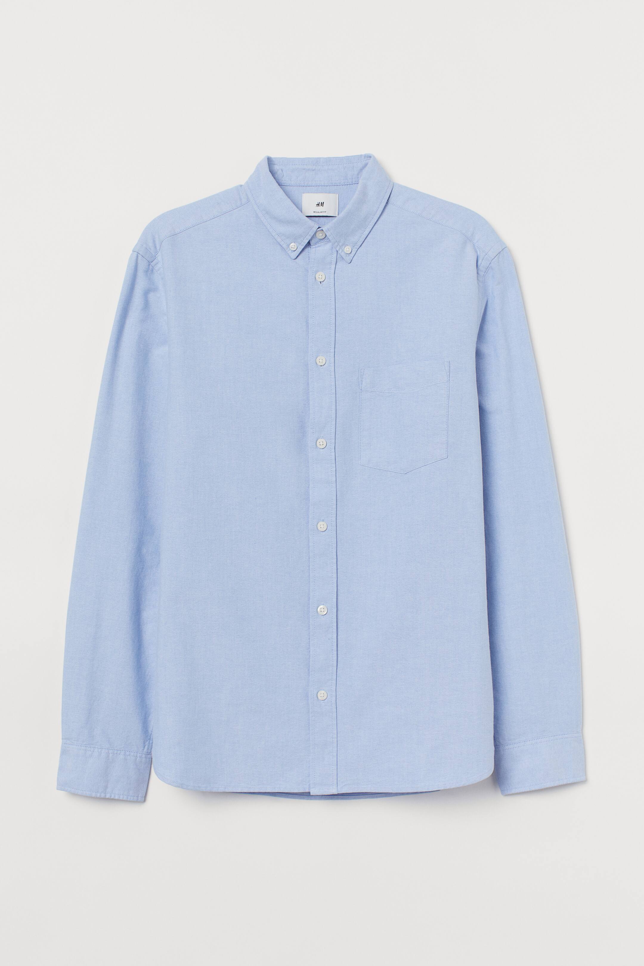 View larger image: Oxford shirt Regular Fit - Light blue - Men | H&M 1