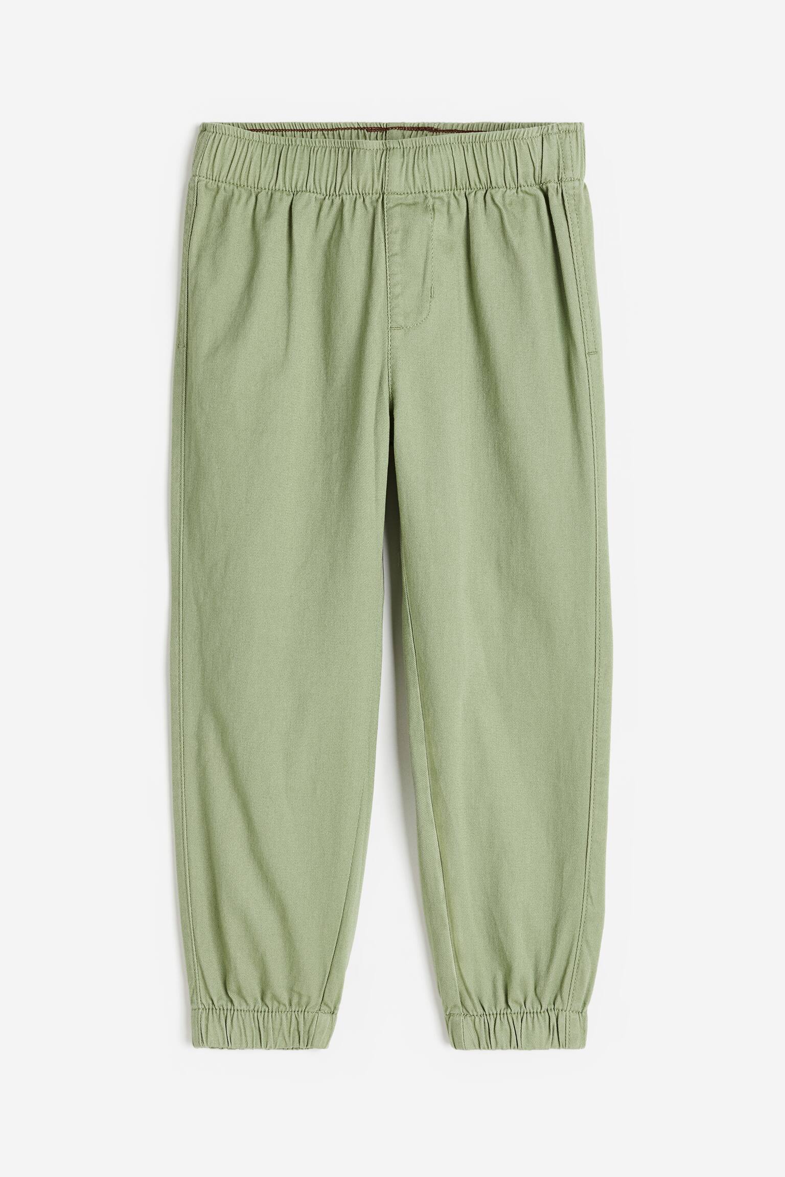 Twill Joggers - Light khaki green/Light blue/Bright blue - 1