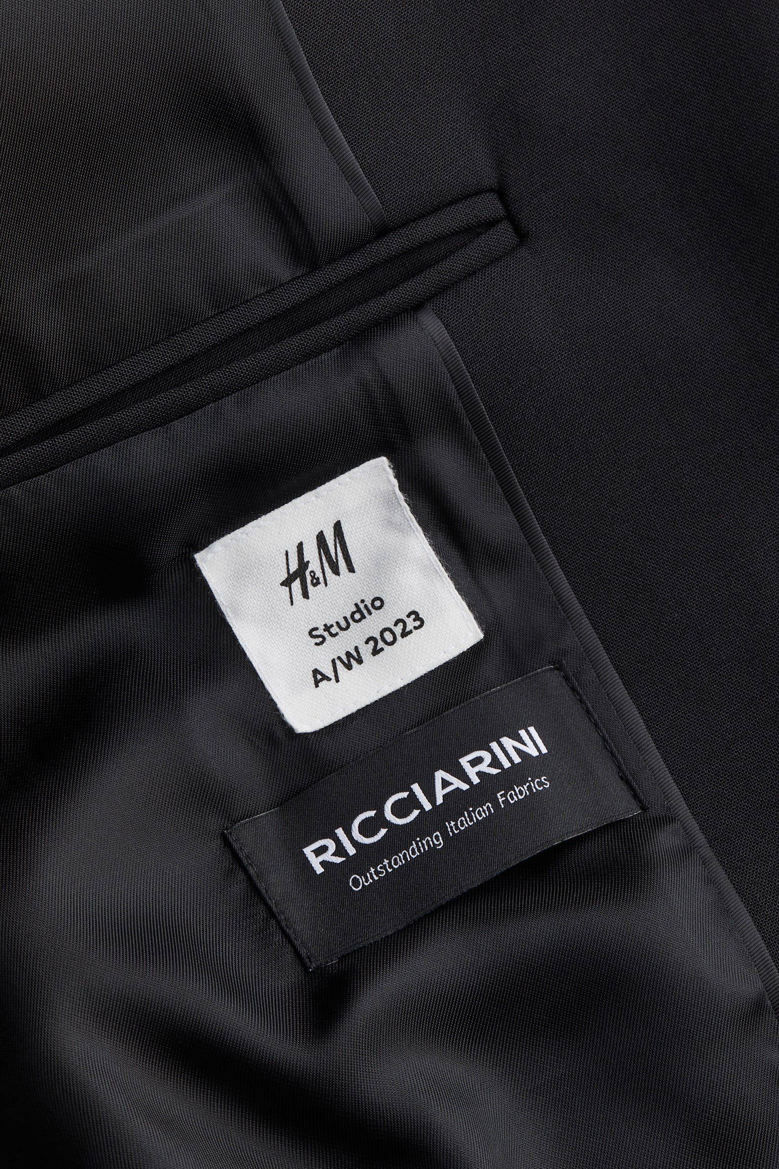 Áo blazer len pha - Màu đen đêm - 3