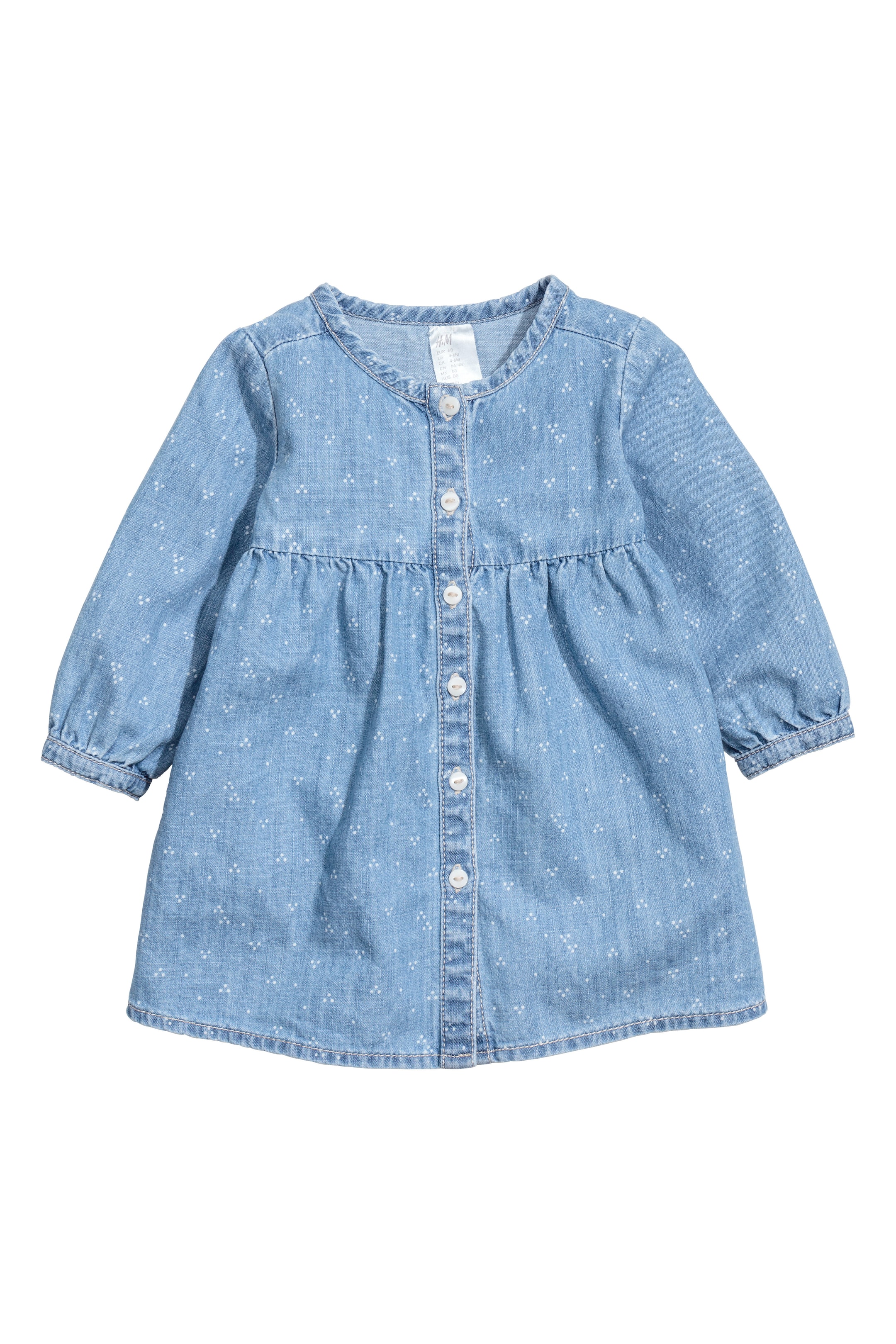 Grotere afbeelding bekijken: Jurk en legging - Denimblauw - KINDEREN | H&M NL 1