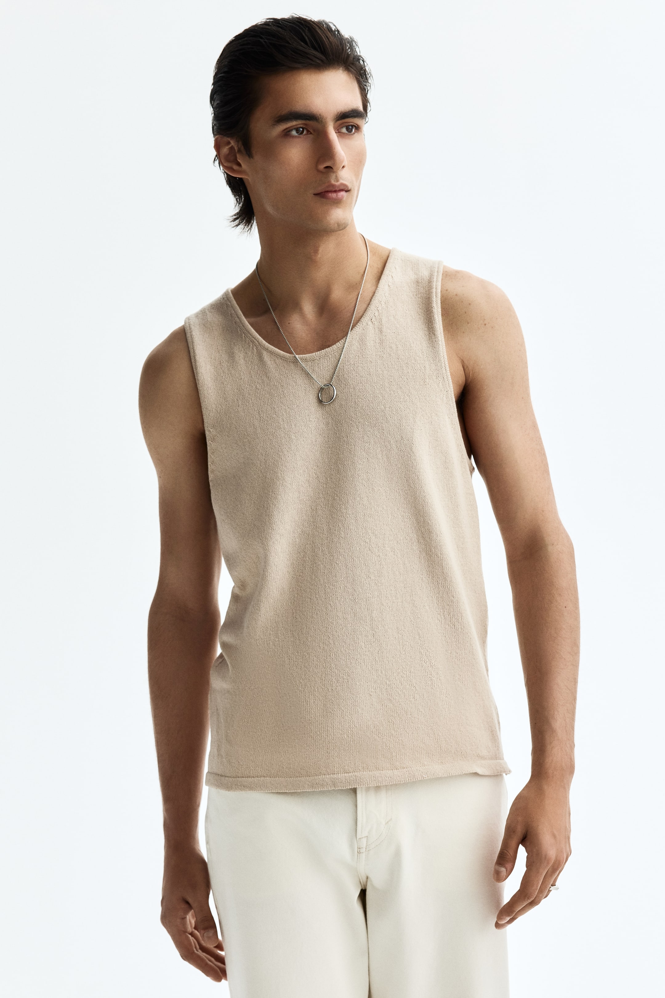 Regular-Fit Knit Tank Top