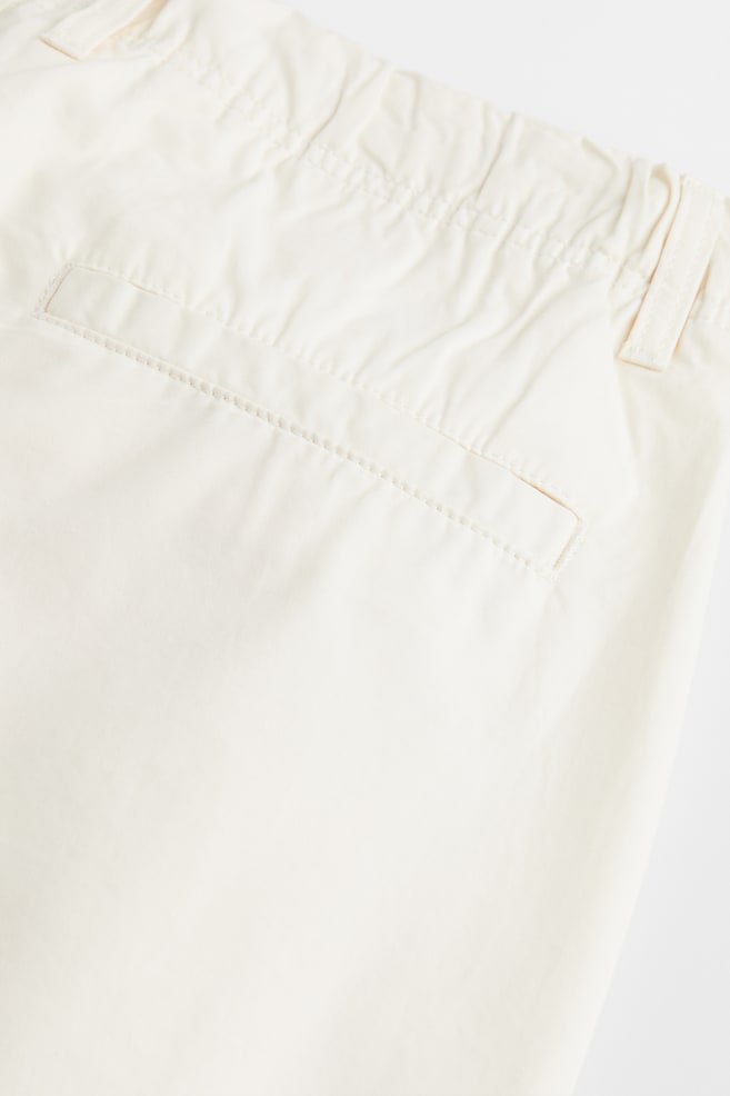 Shorts in cotone Relaxed Fit - Crema - 2