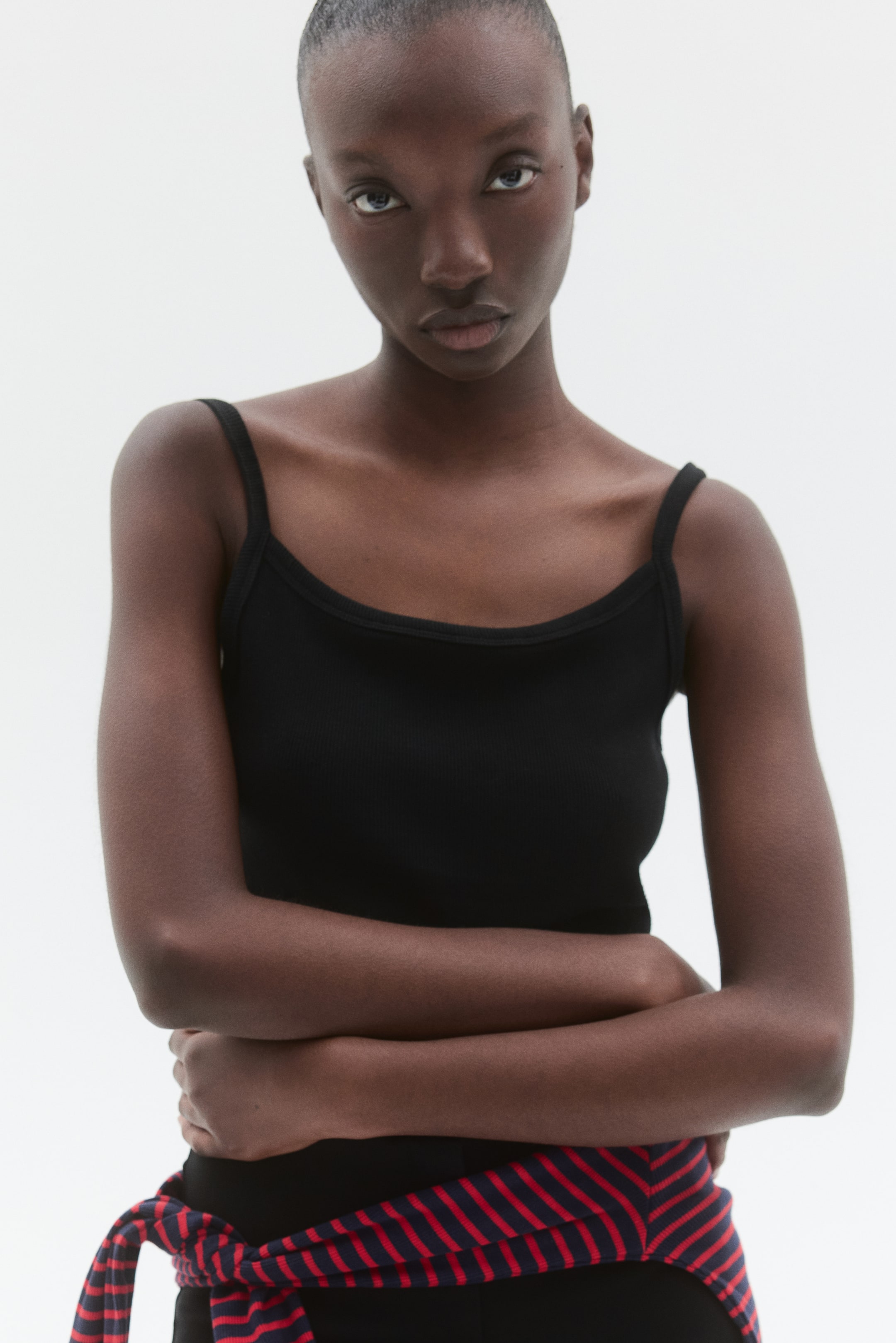 Ribbed Cotton Tank Top