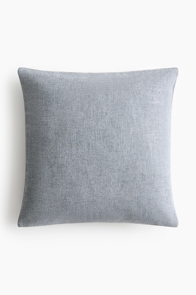 Chenille Cushion Cover - Dusty blue/Dark brown/Cream/Light taupe/Light dusty green/Light gray - 1