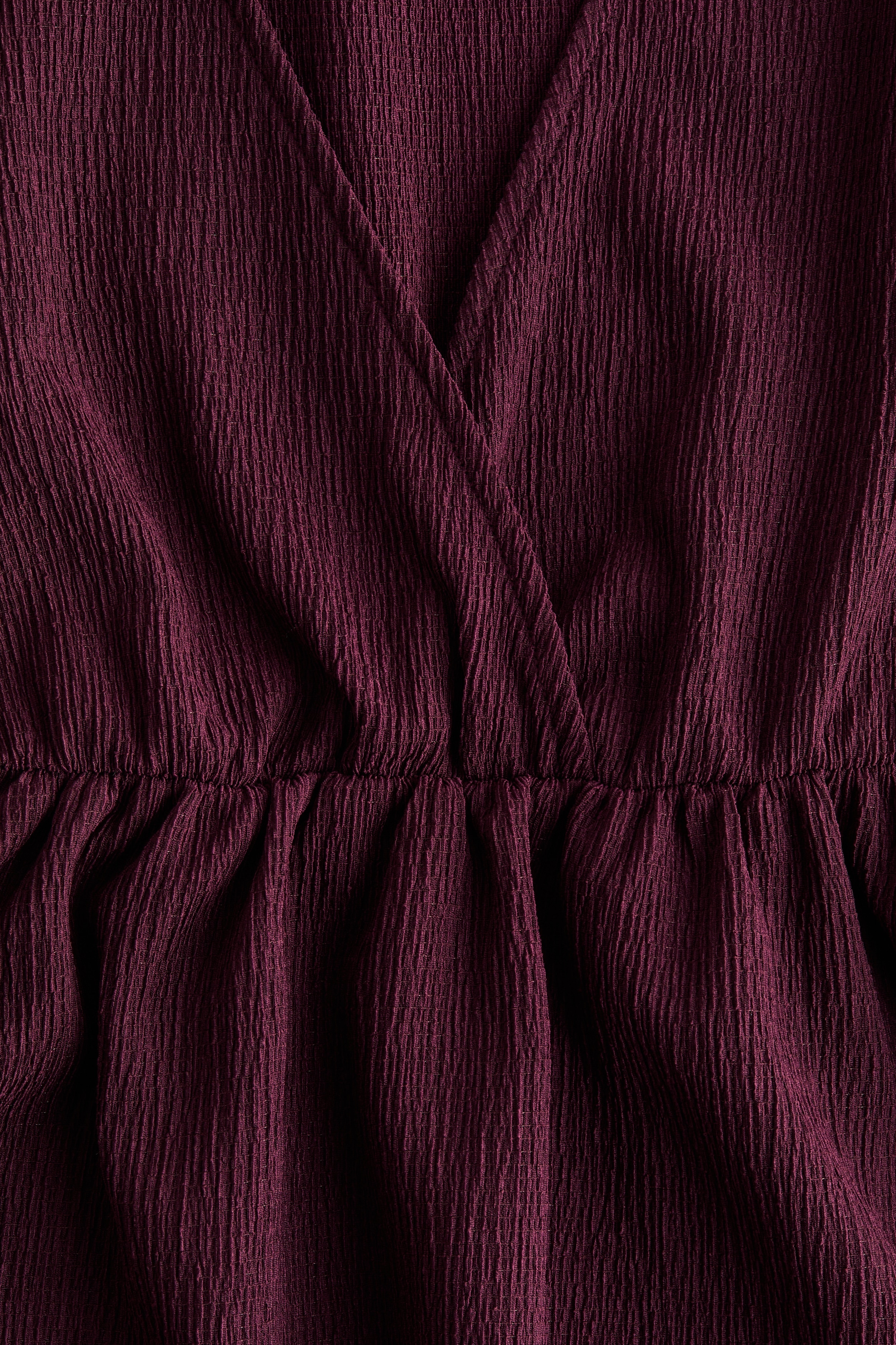 Crinkled jersey top