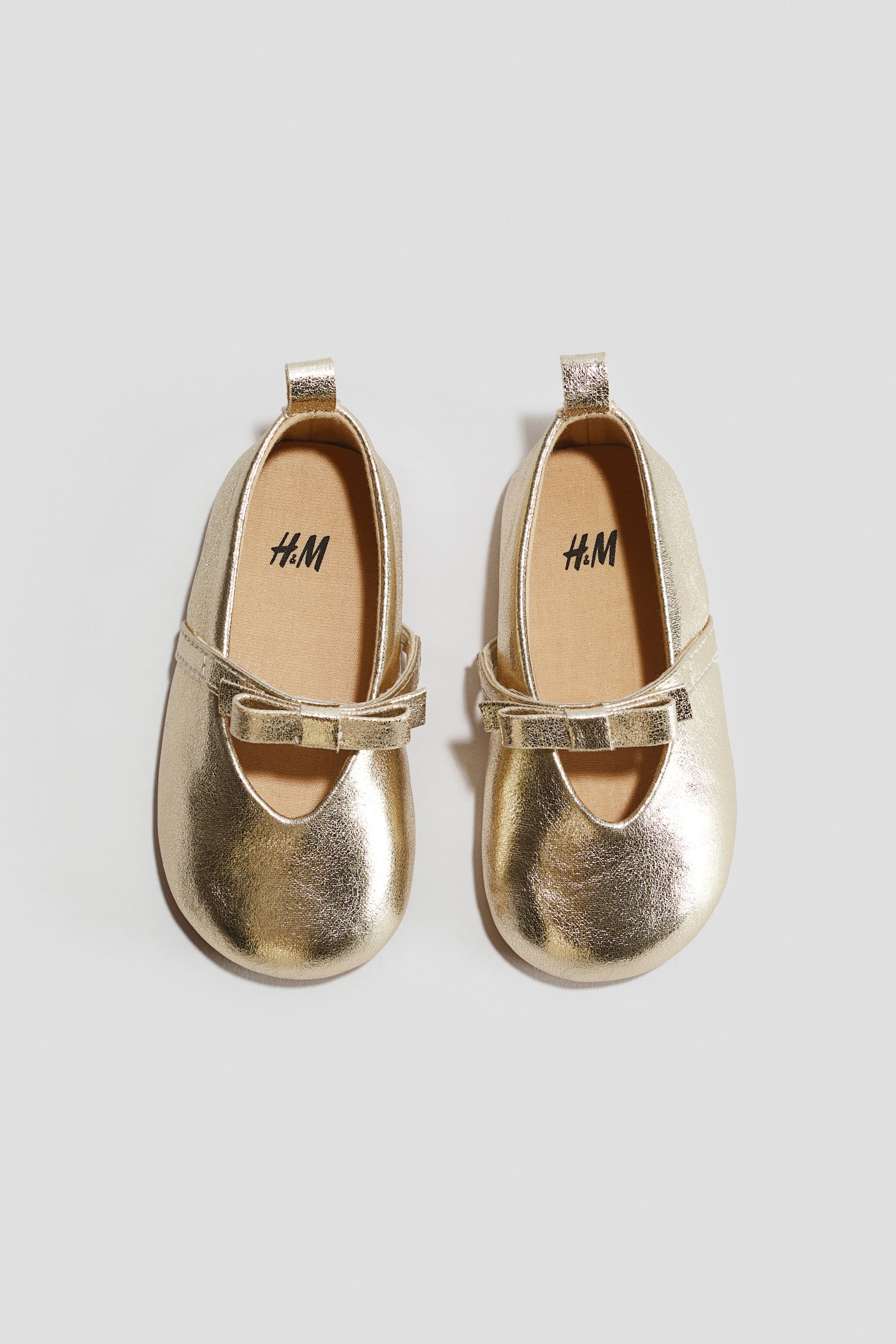 Ballet Flats - Gold-colored/Light dusty pink/Beige/leopard print