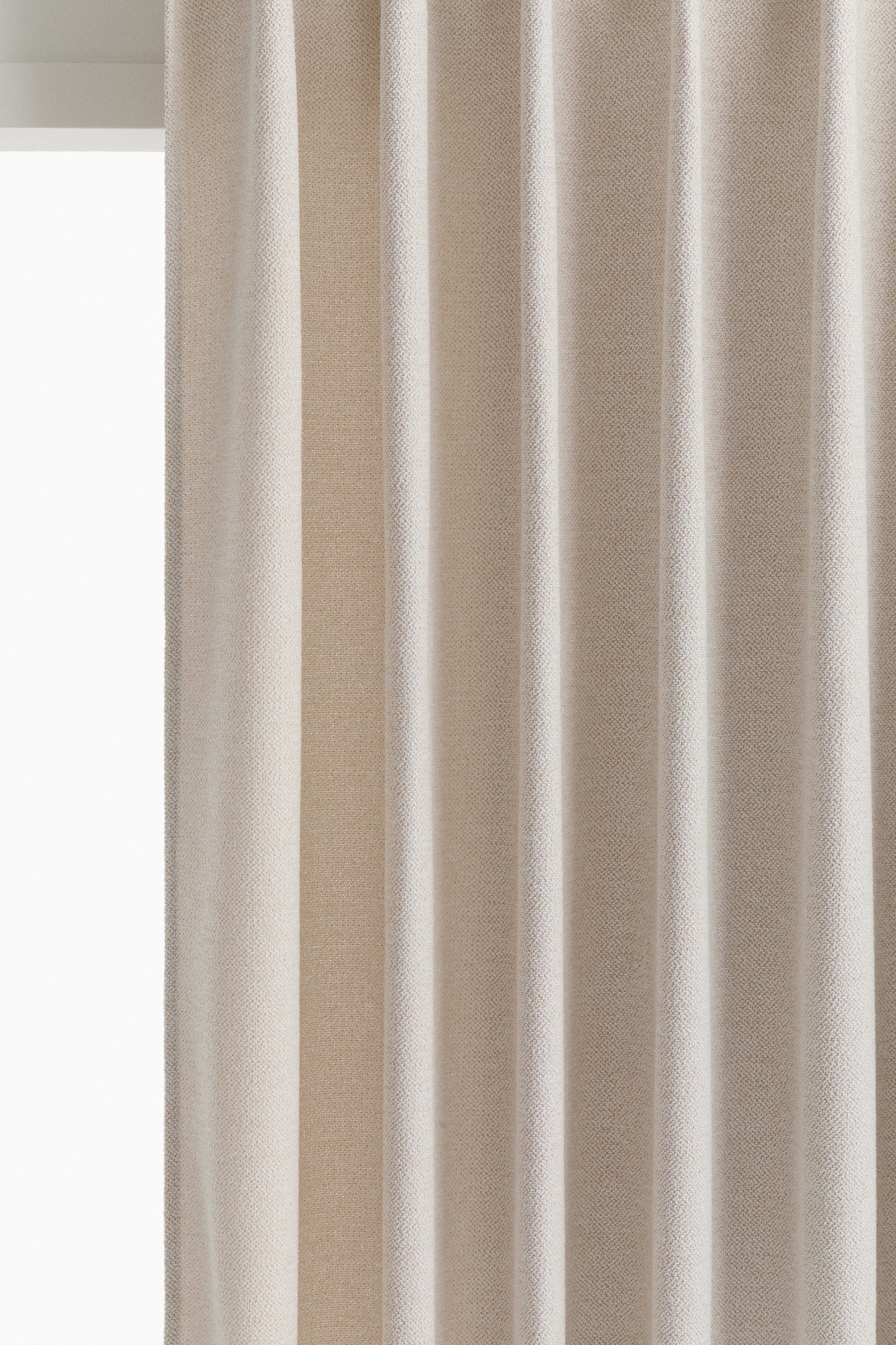 Single-Pack Wide Bouclé Curtain Panel