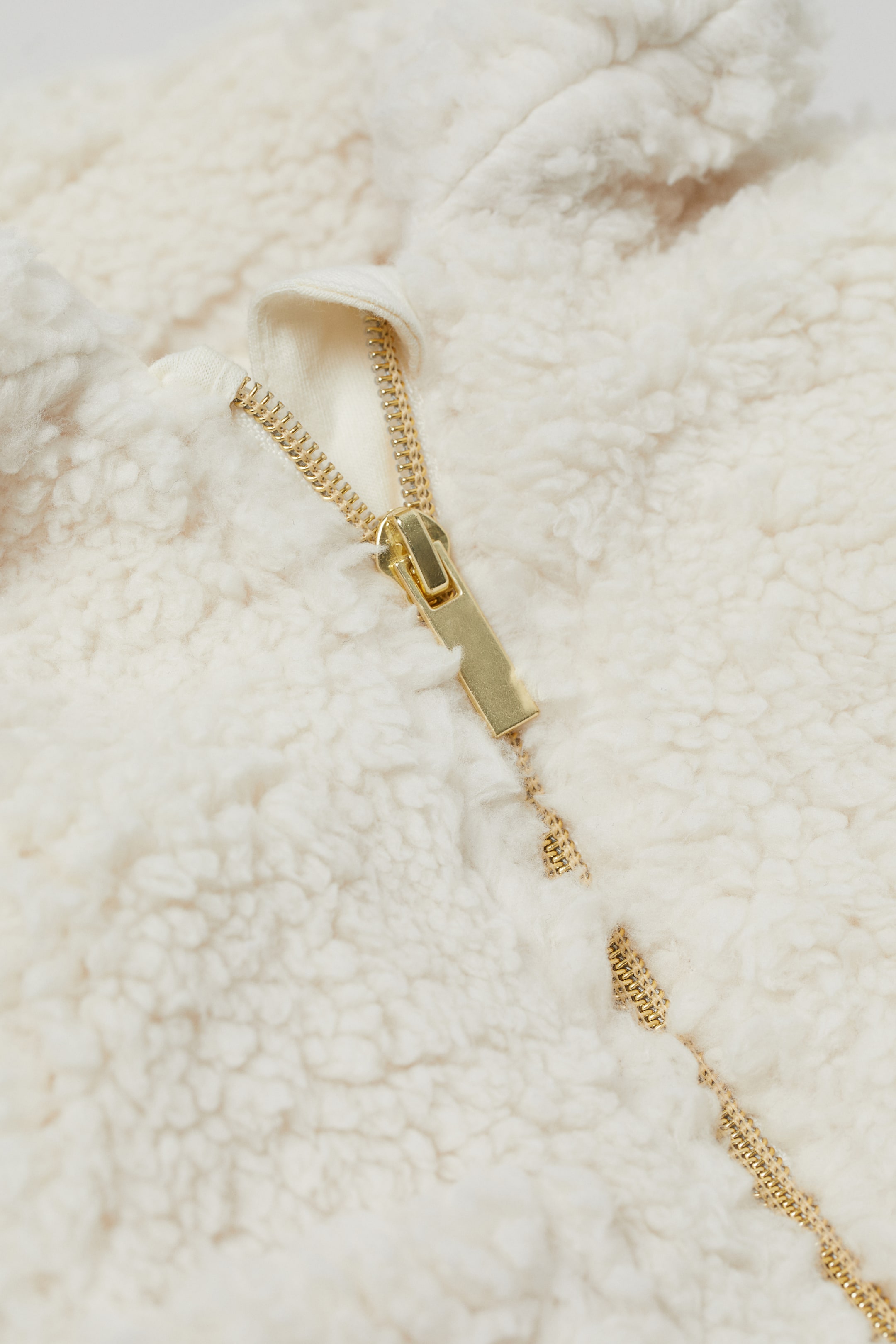 View larger image: Faux Shearling Jacket - Natural white - Kids | H&M US 2