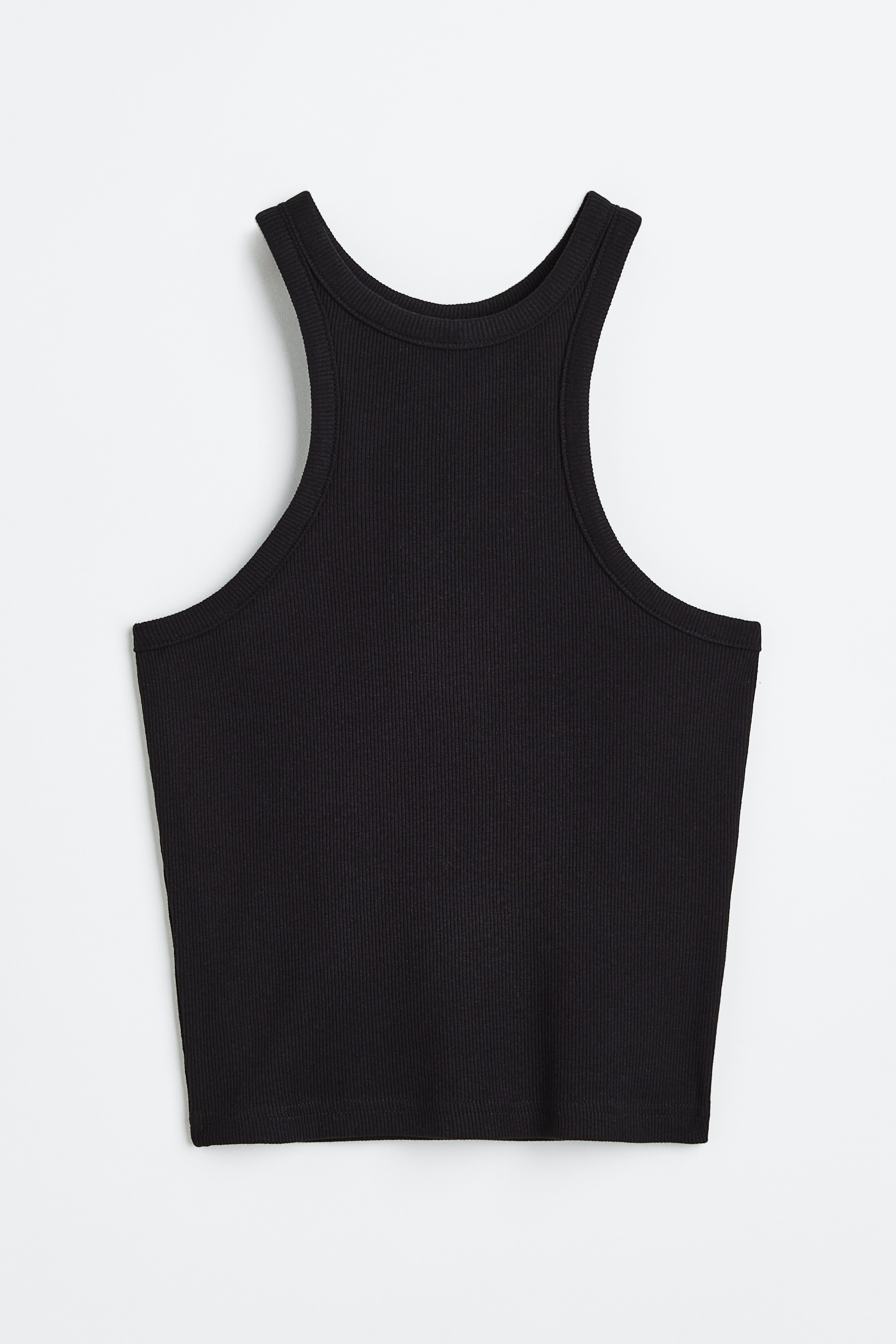 H&M black online crop top