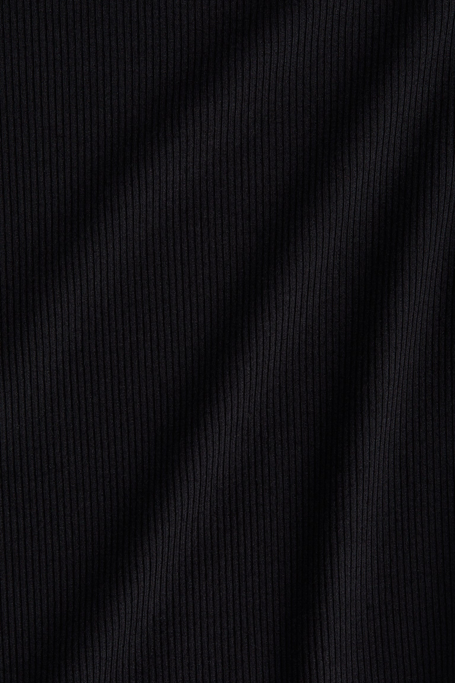 Ribbed jersey top - Black/White - 2