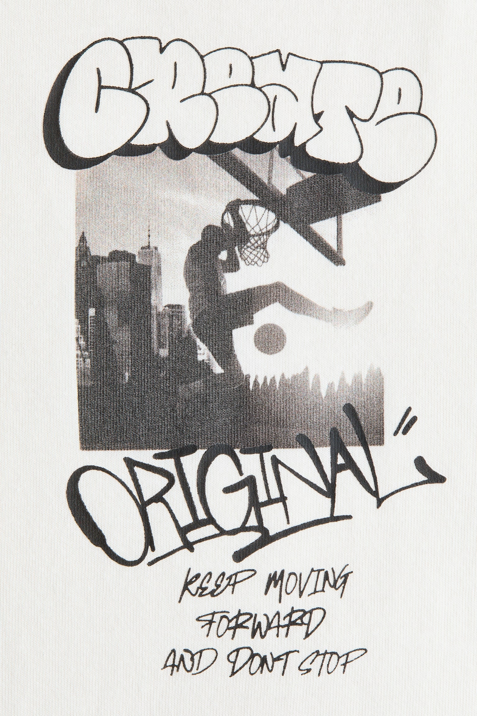 Cotton T-Shirt with Printed Motif - White/Original/Dark gray/New York/Green/Fairfax Avenue - 2