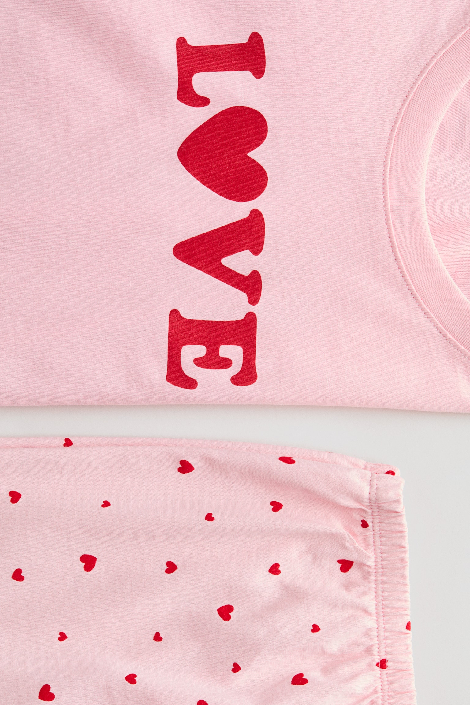 Cotton pyjamas - Pink/Love/White/Strawberries/Light blue/Limones/White/Gingham check/Light blue/Floral/White/Strawberries - 2