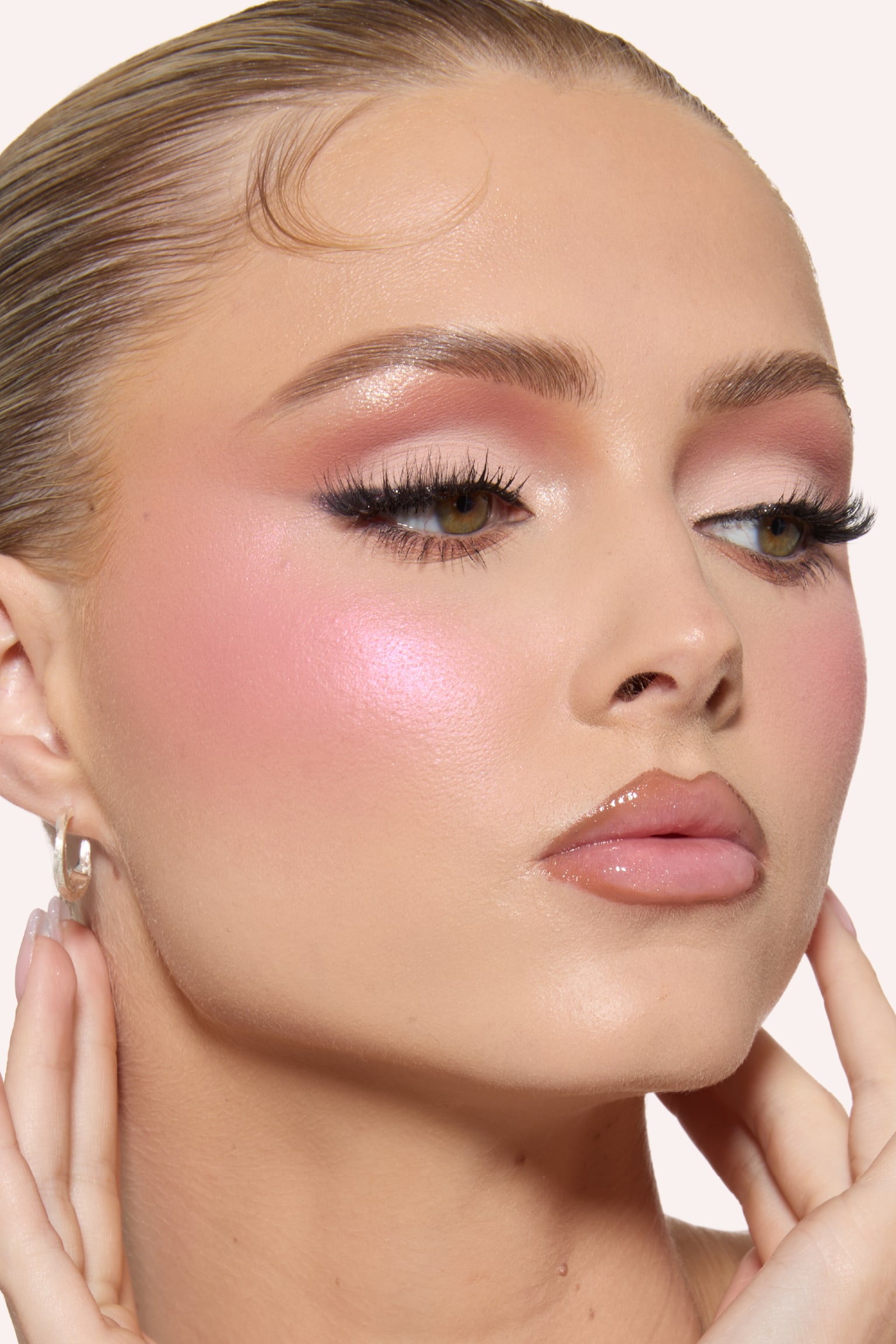 Blush Filter Blurring Blushlighter Palette - Baby Pink/Rose Berry/Toasty Peach - 2
