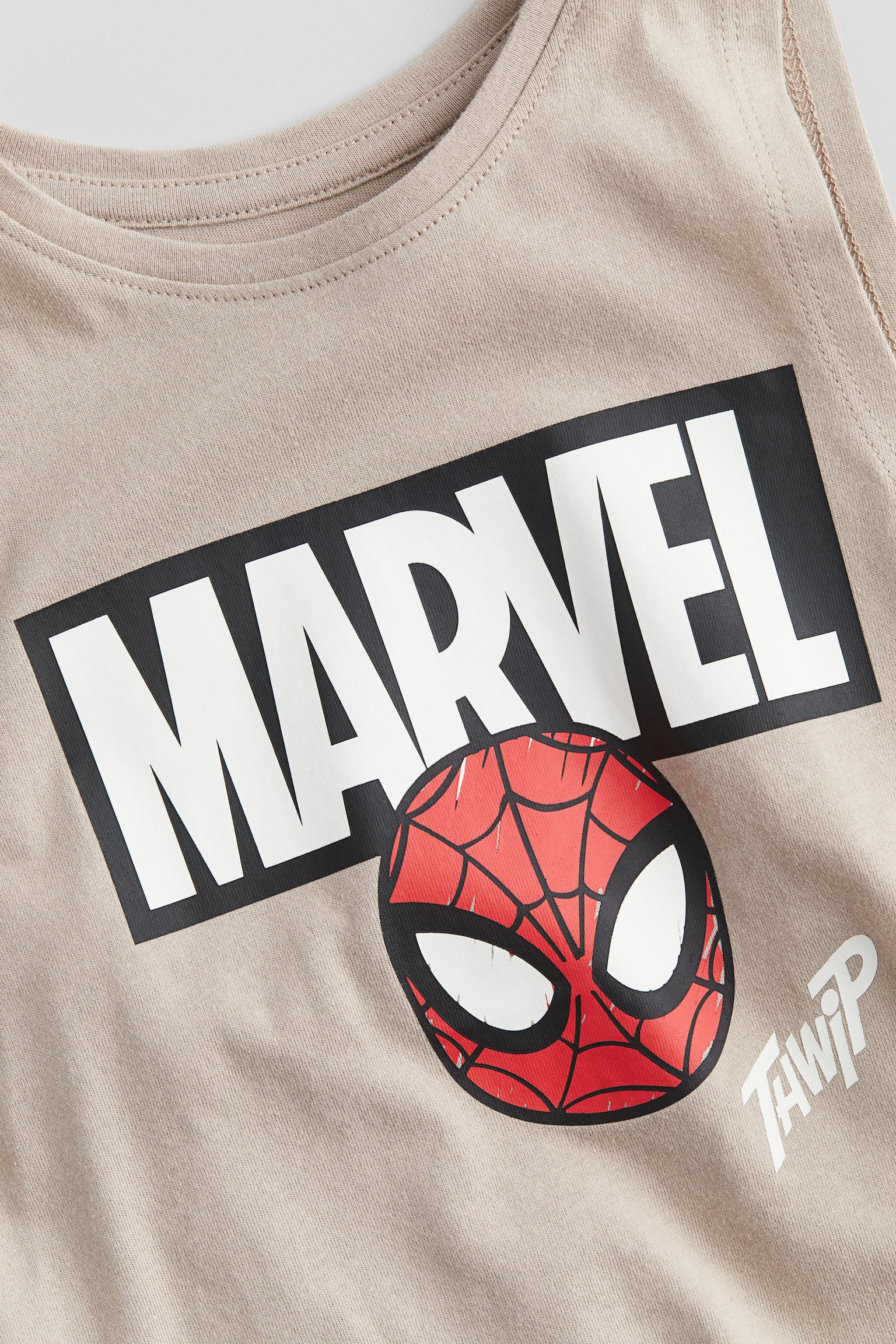 Print-motif vest top - Beige/Spider-Man/Yellow/LEGO - 2